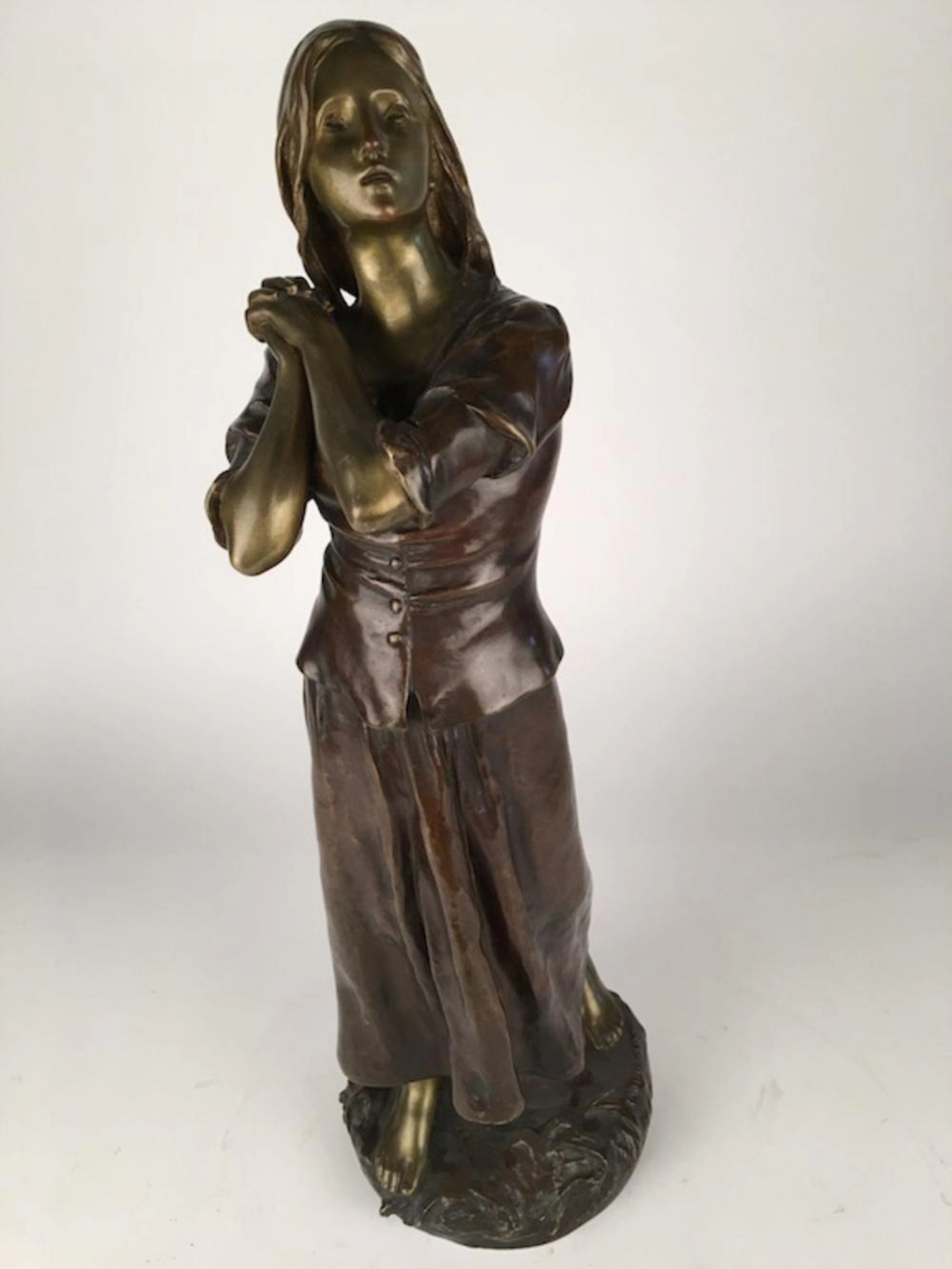 Raoul Larche (Francois-Raoul Larch:French, 1860-1912)."Jeanne d' Arch" bronze.