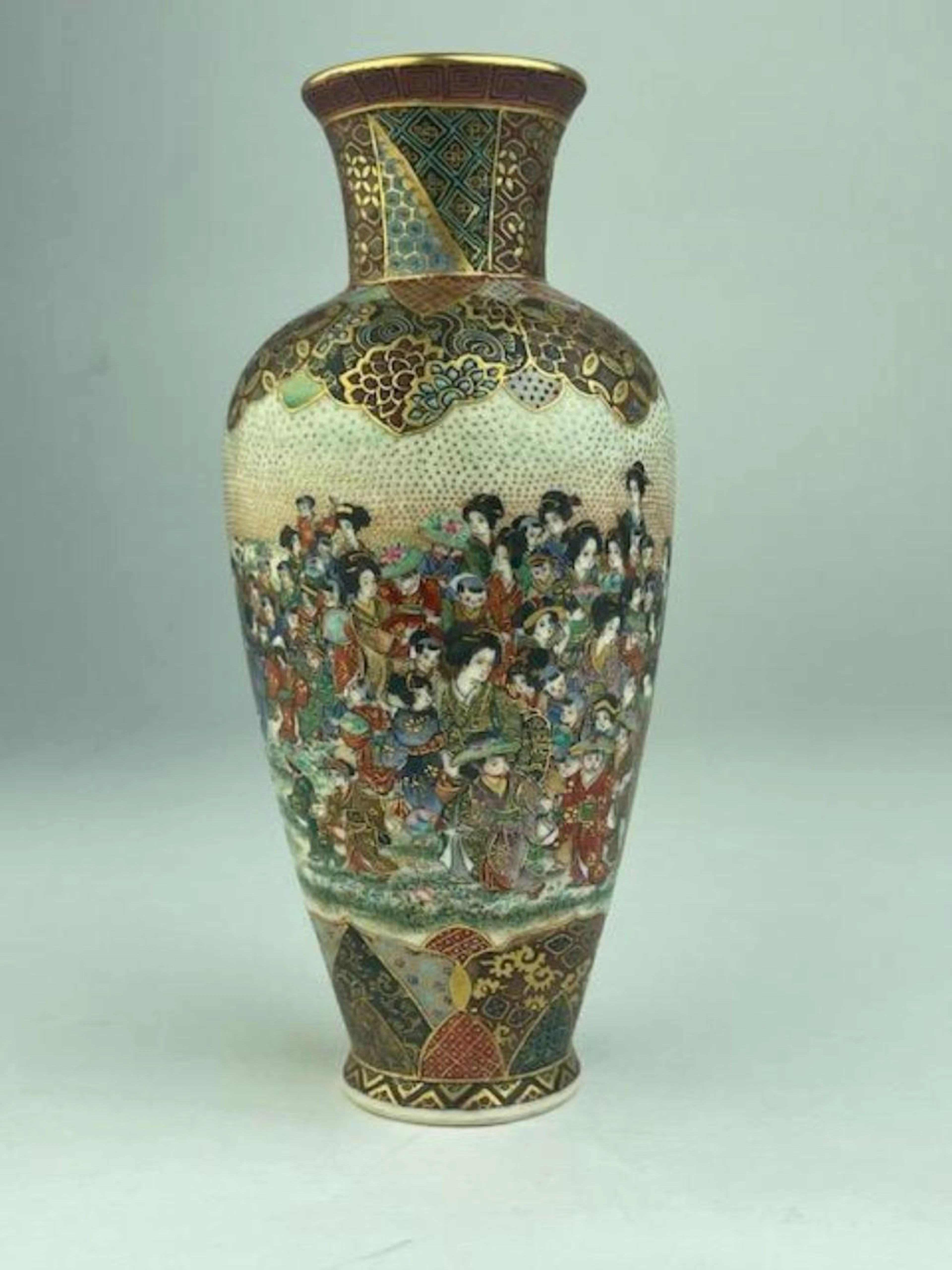 Japanese Satsuma porcelain miniature vase.