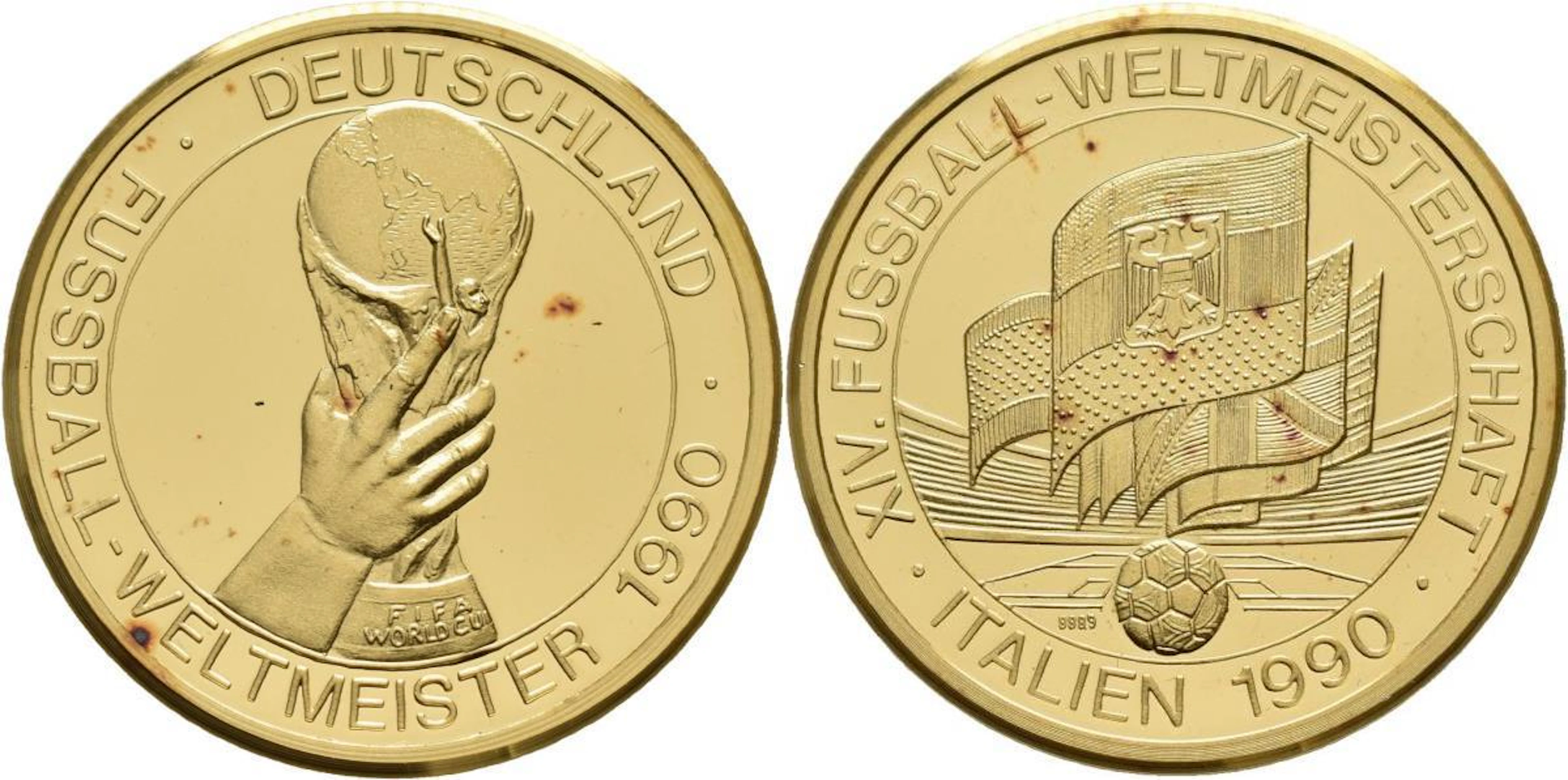 Medaillen Deutschland: Deutschland - Fußball-Weltmeister 1990