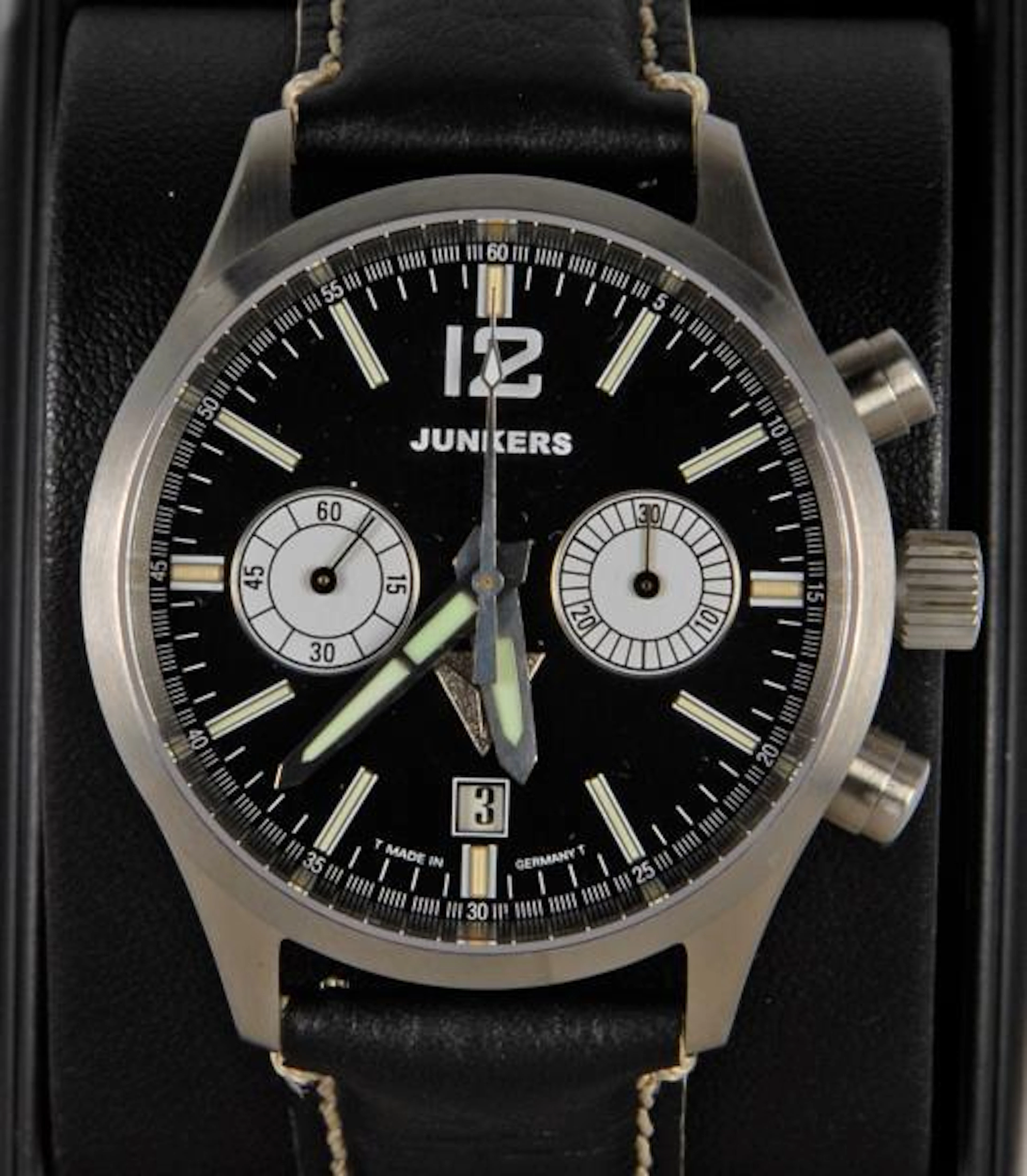 Uhren: Herrenarmbanduhr: Junkers Mechanik - Chronograph 6226/0493 (Art