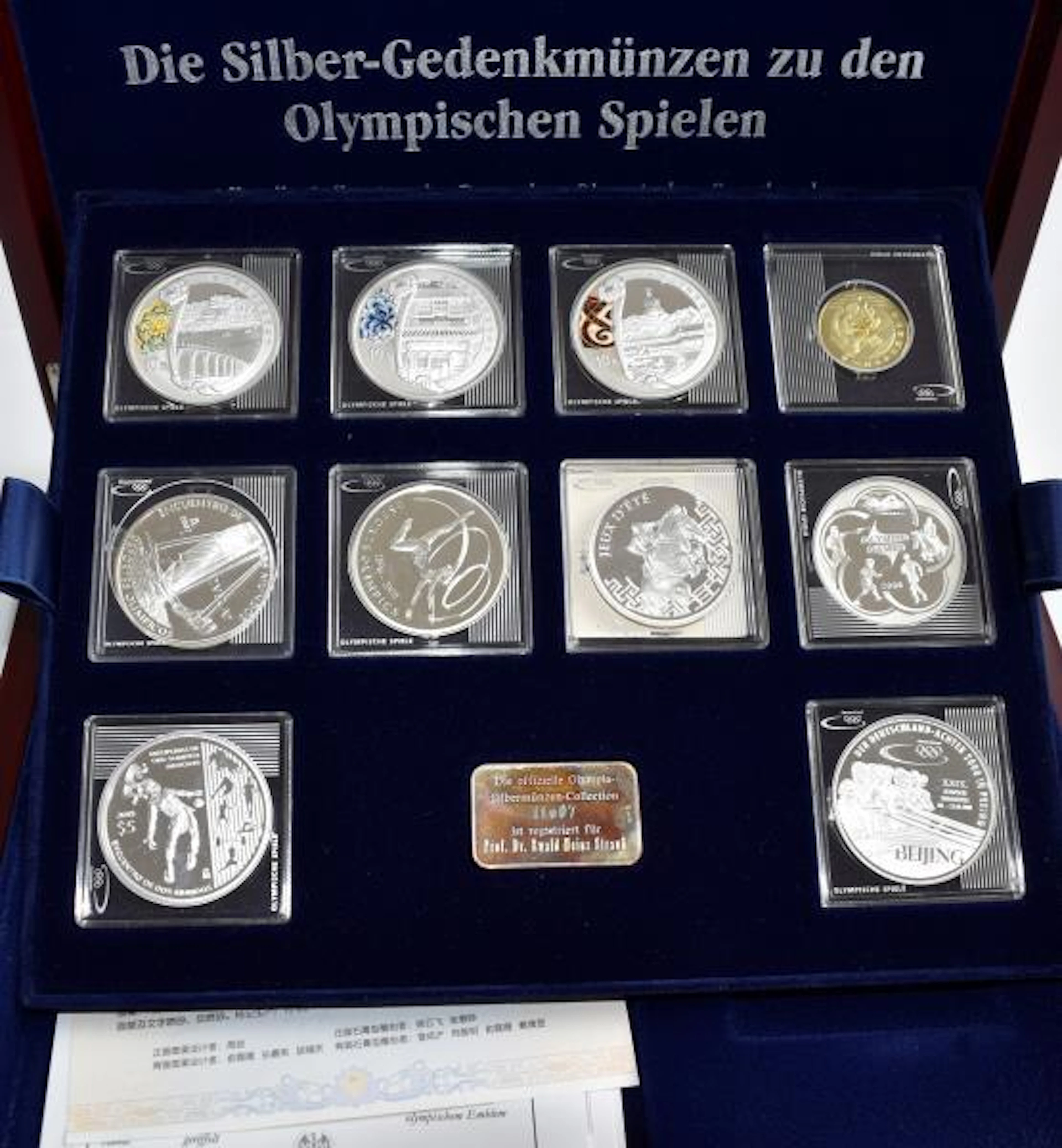 Alle Welt: Die Silber-Gedenkmünzen zu den Olympischen...