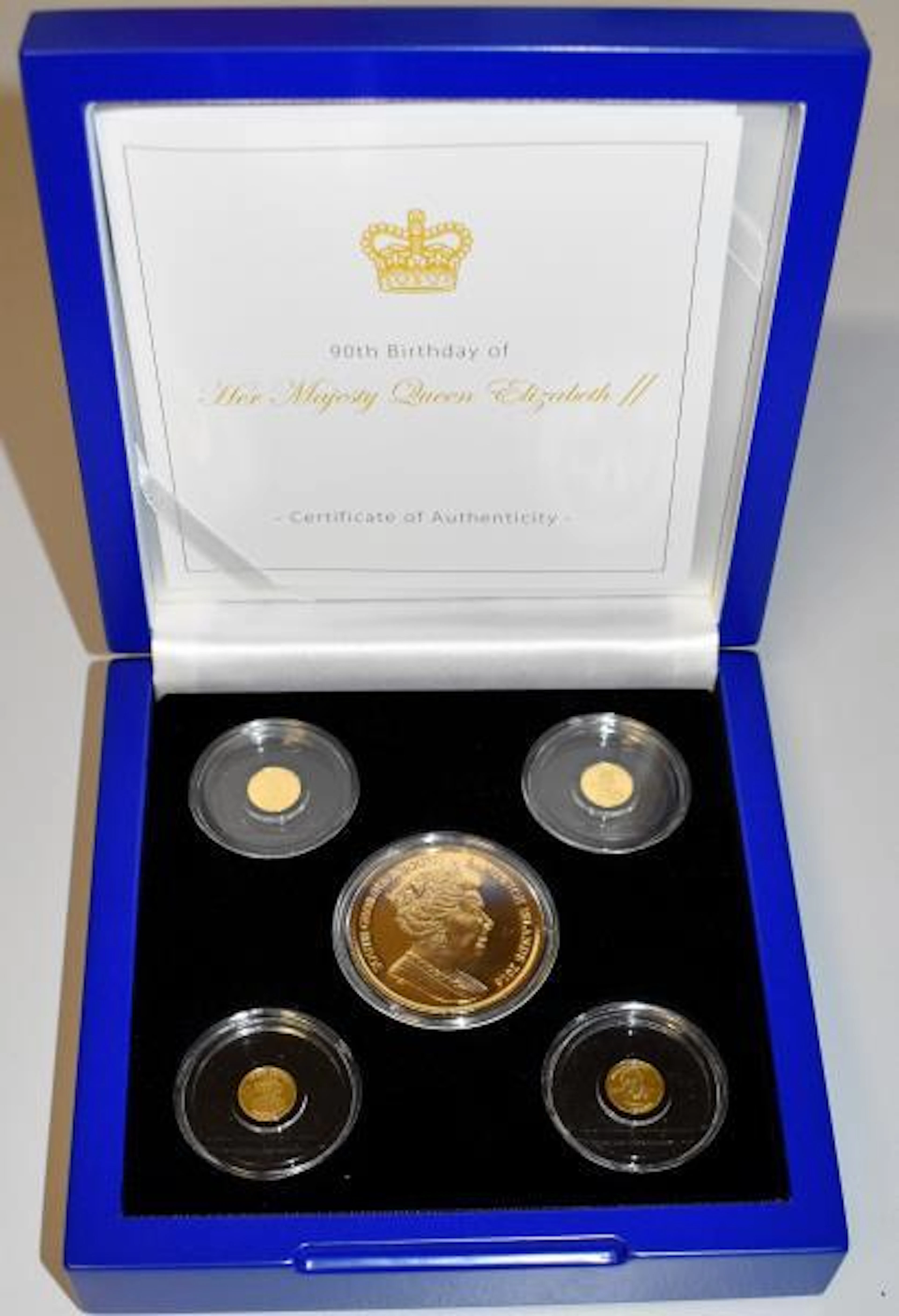 British Commenwealth: Set 5 Münzen zum 90