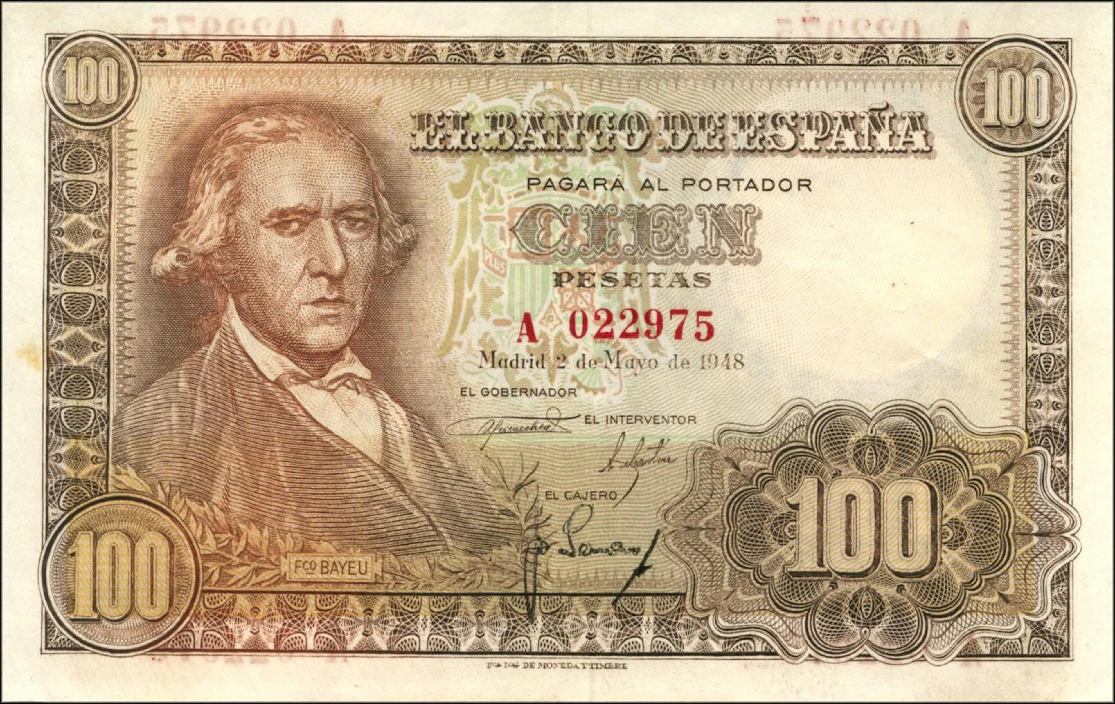 100 pesetas