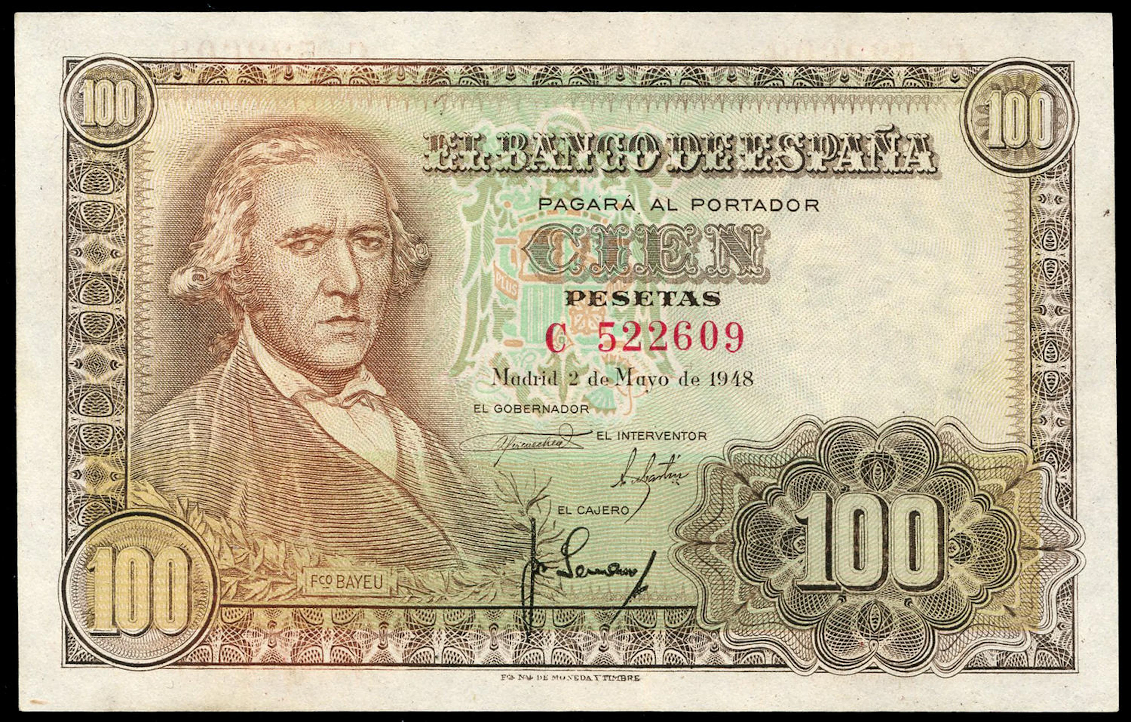 100 pesetas