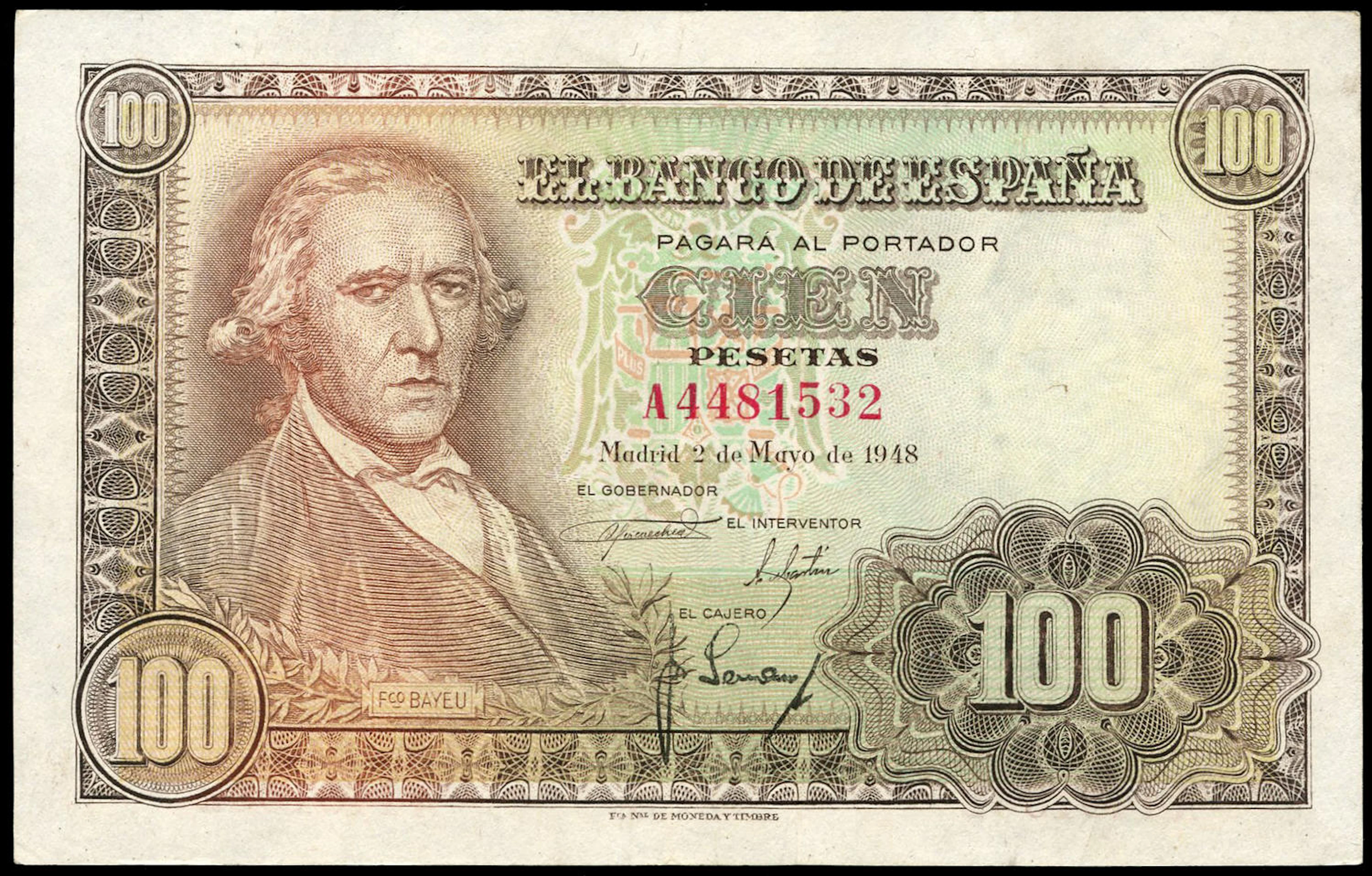 100 pesetas