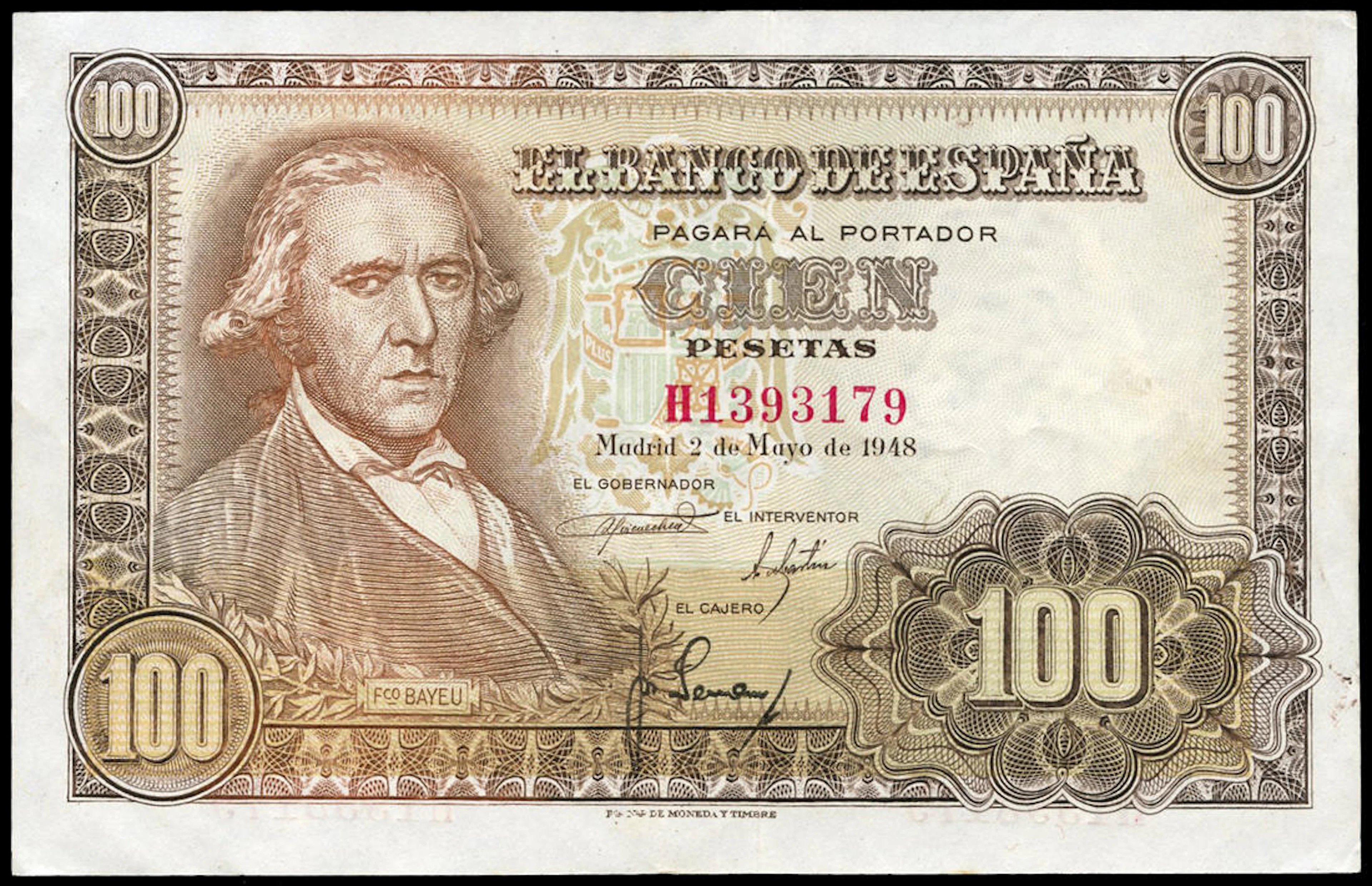 100 pesetas