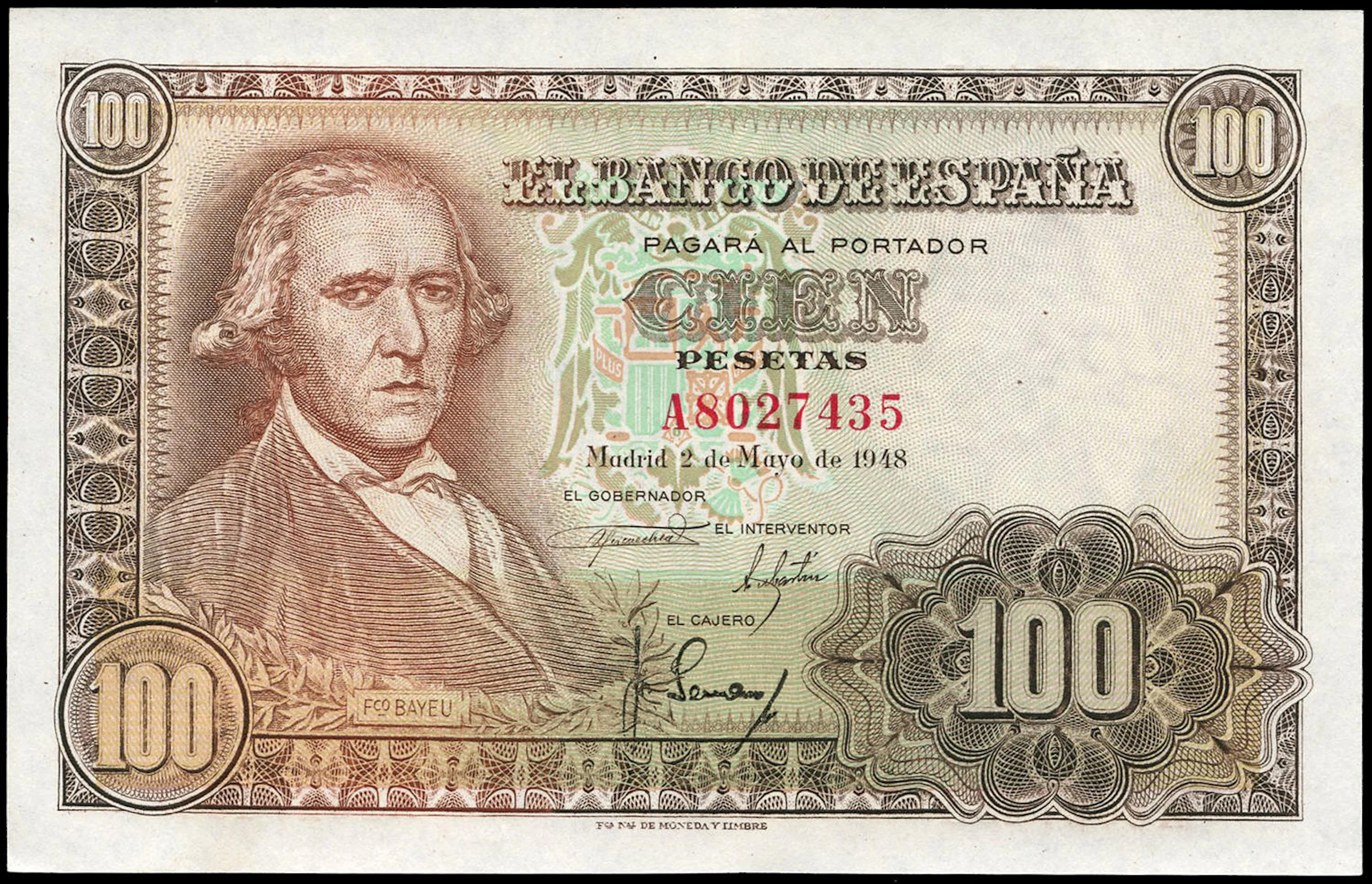 100 pesetas