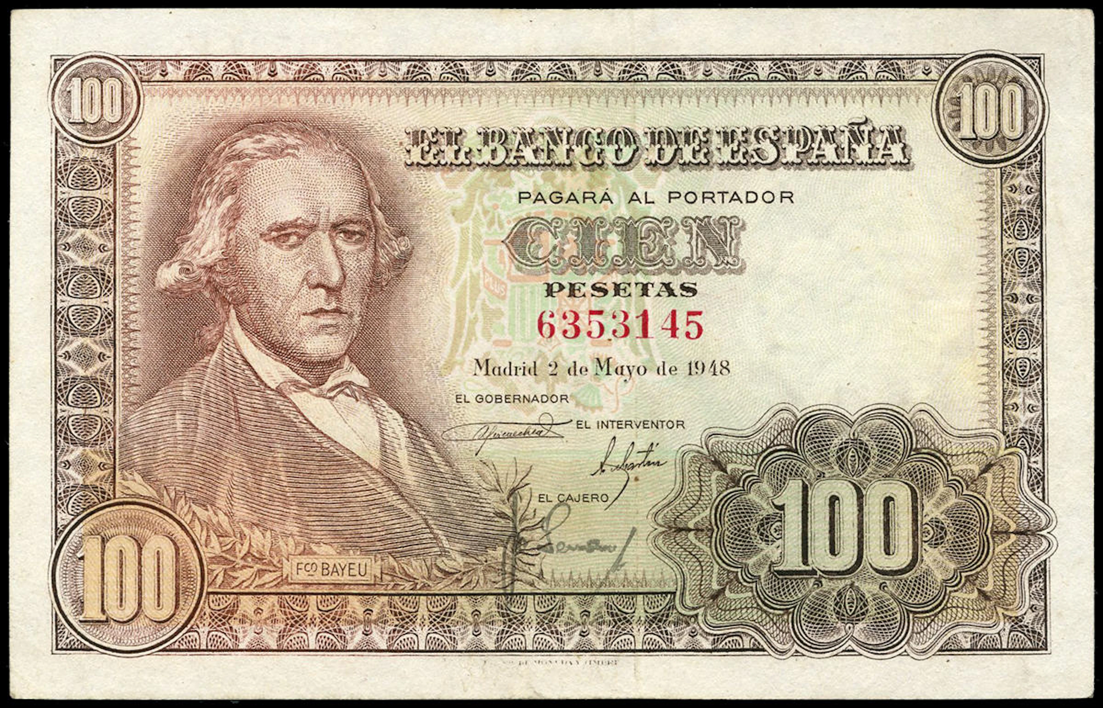 100 pesetas
