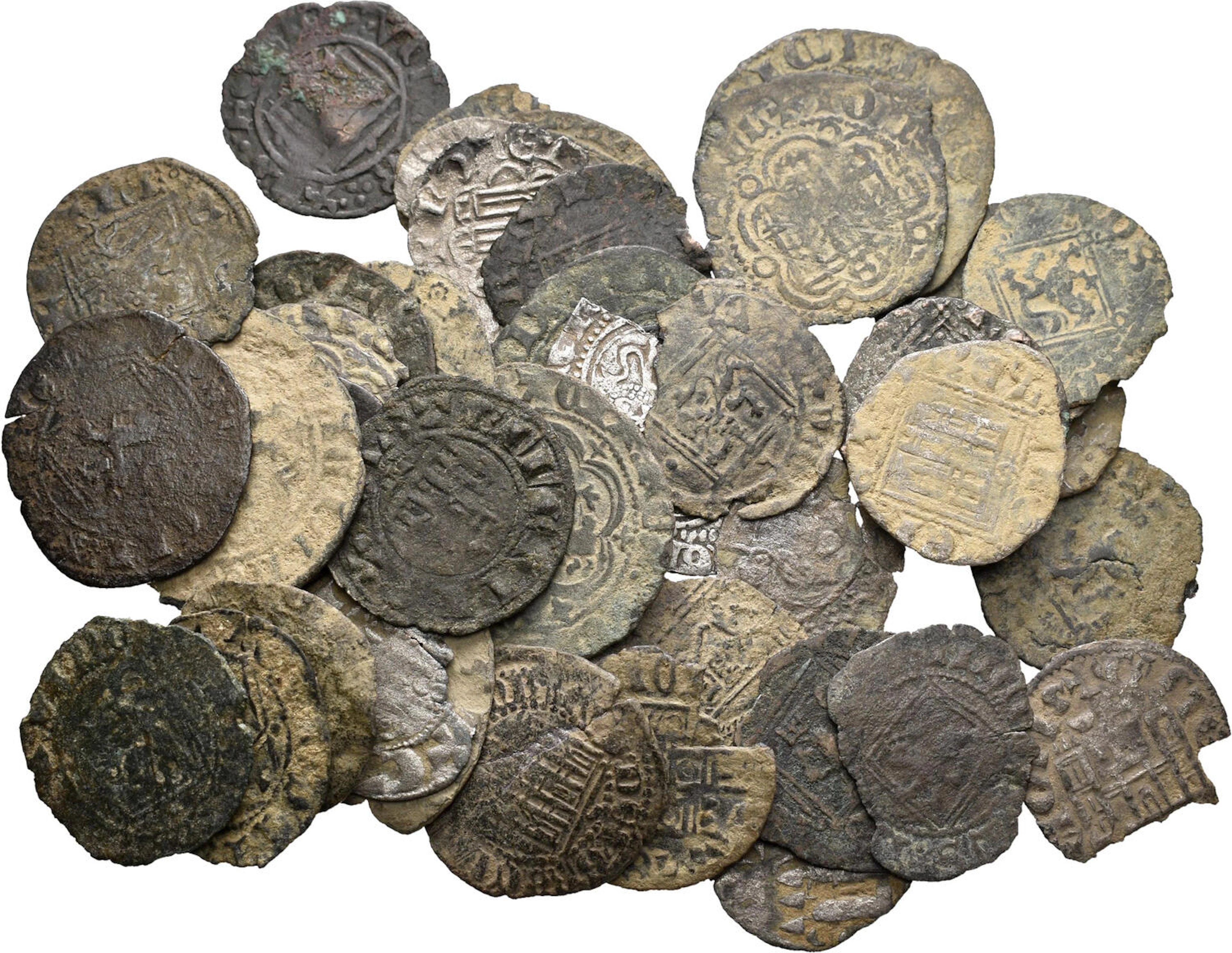 Lote de 42 monedas medievales
