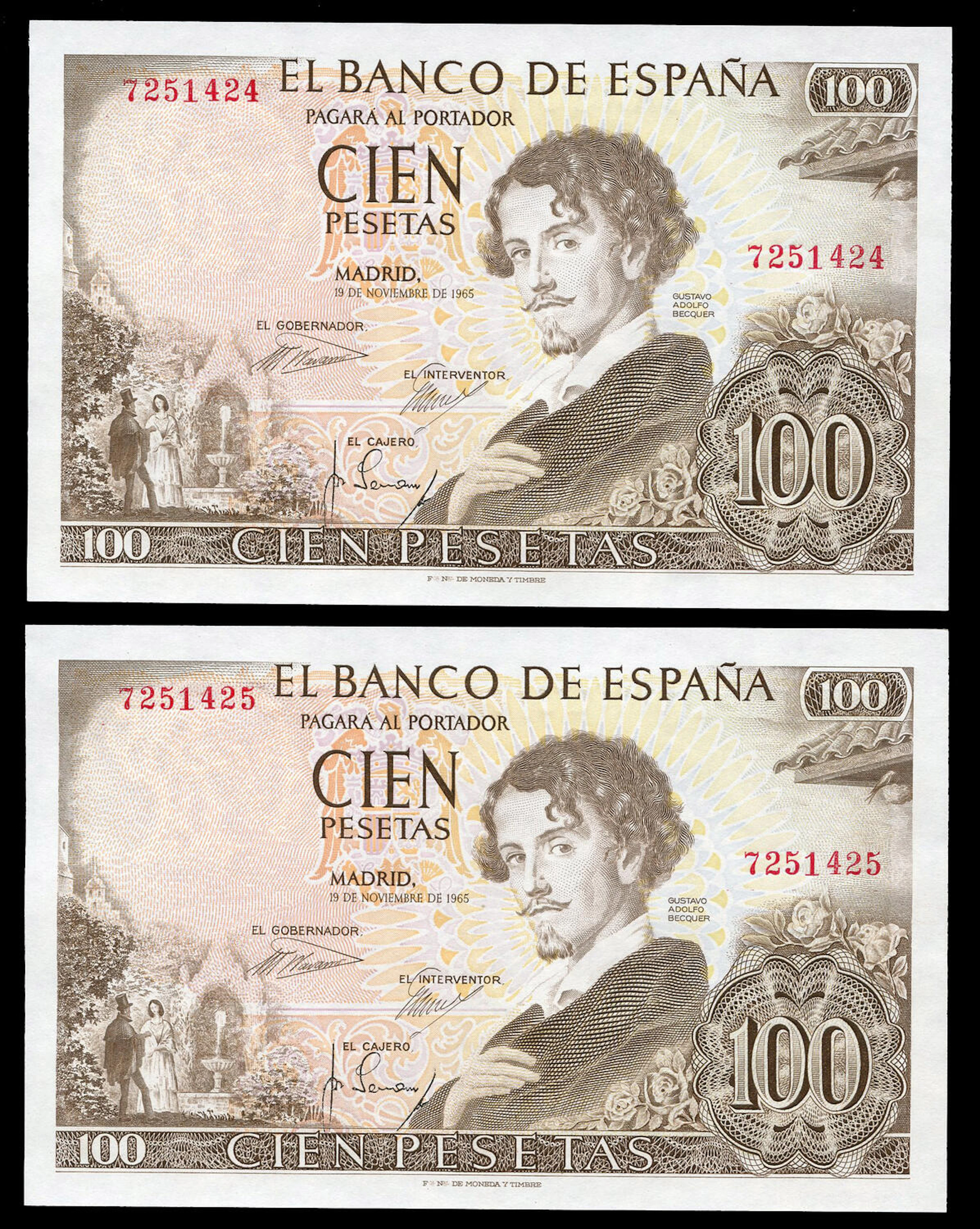 100 pesetas