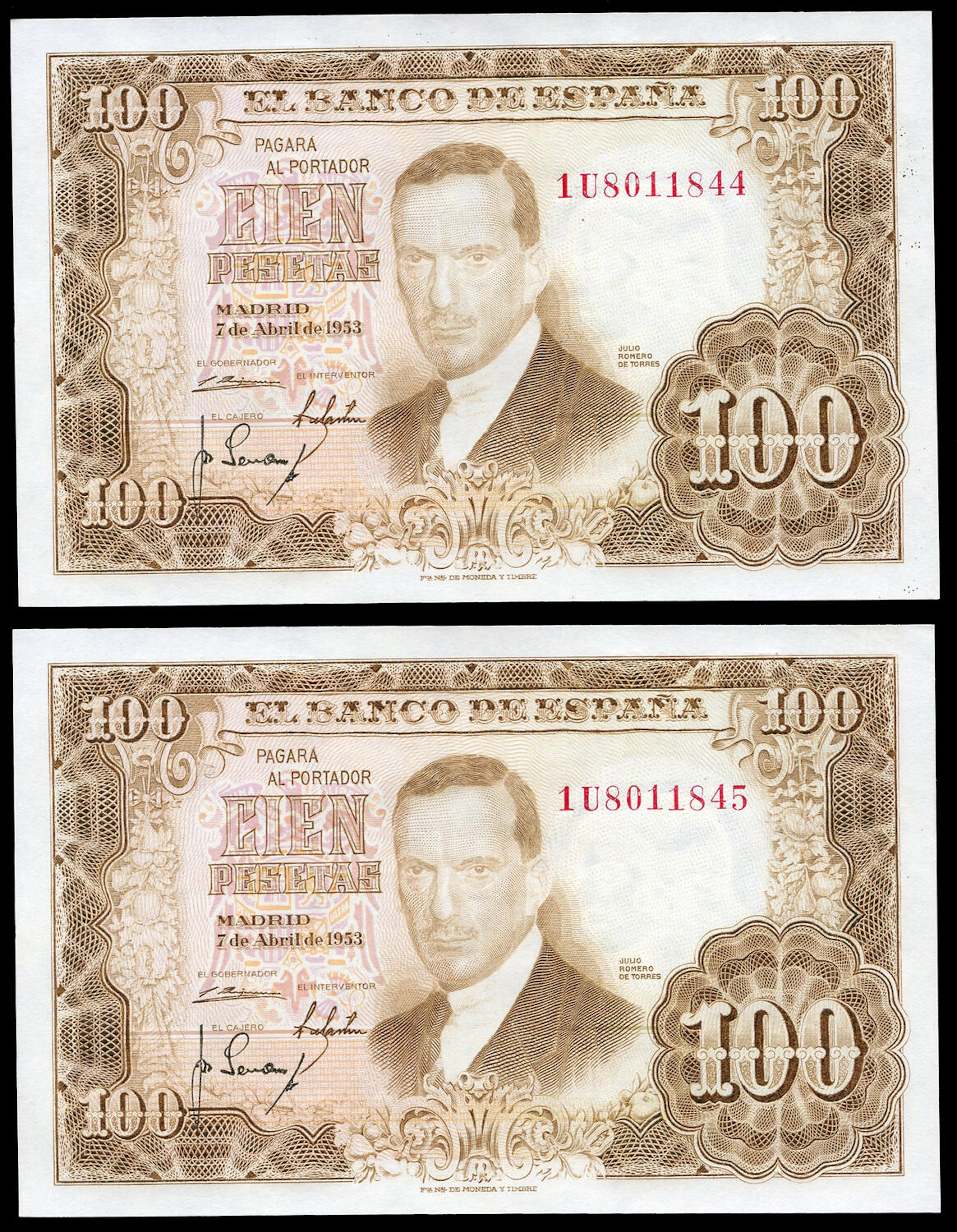100 pesetas