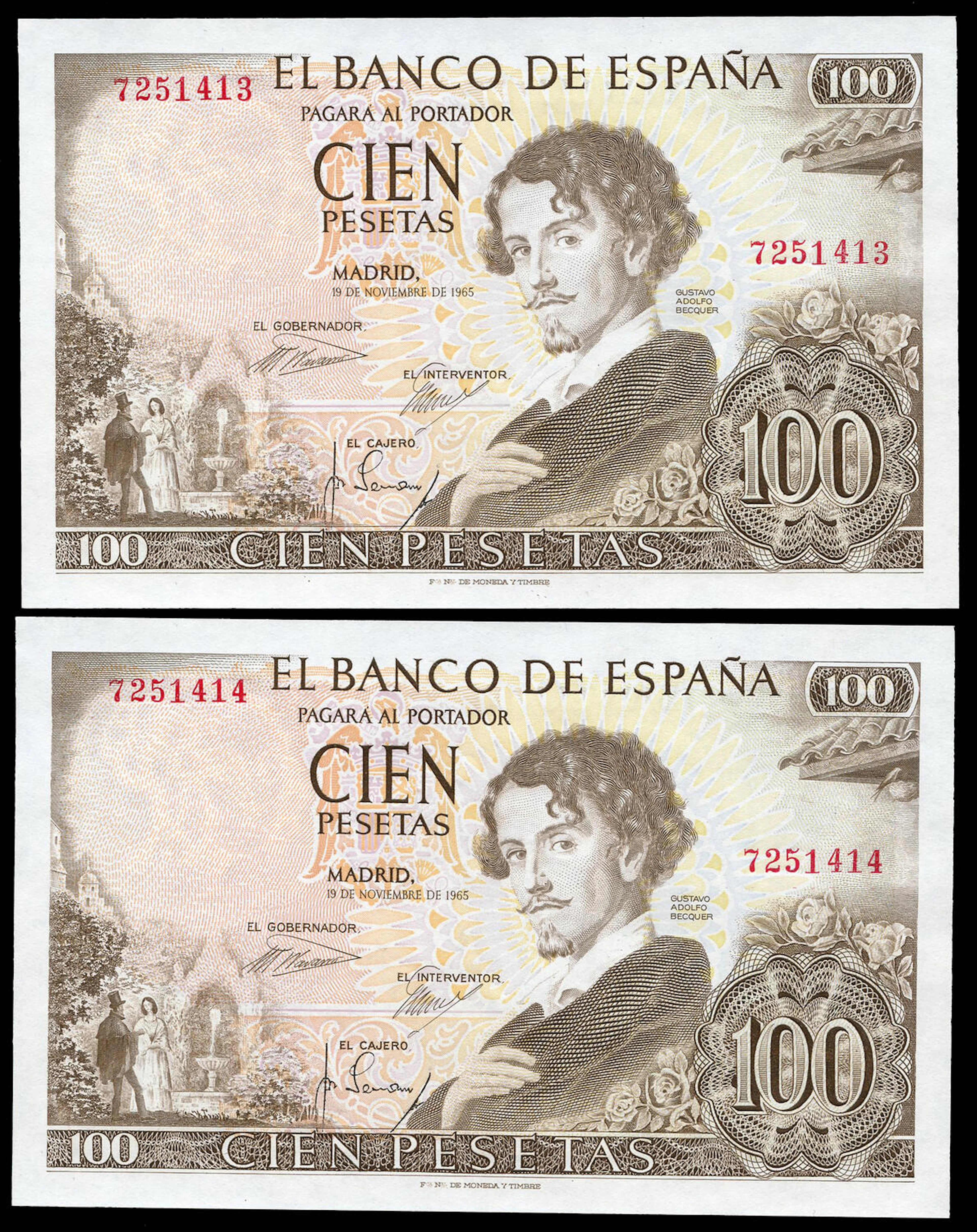 100 pesetas
