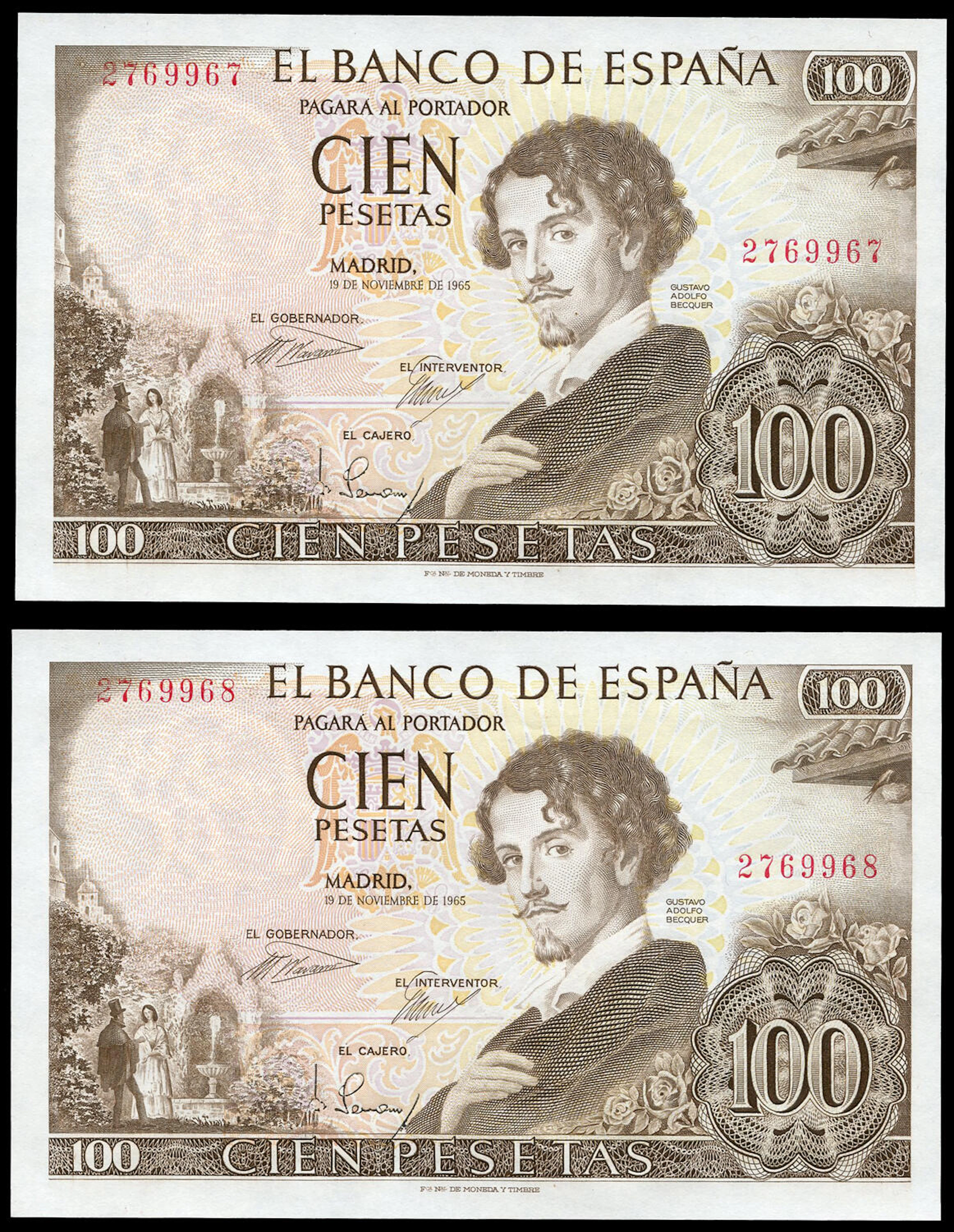 100 pesetas