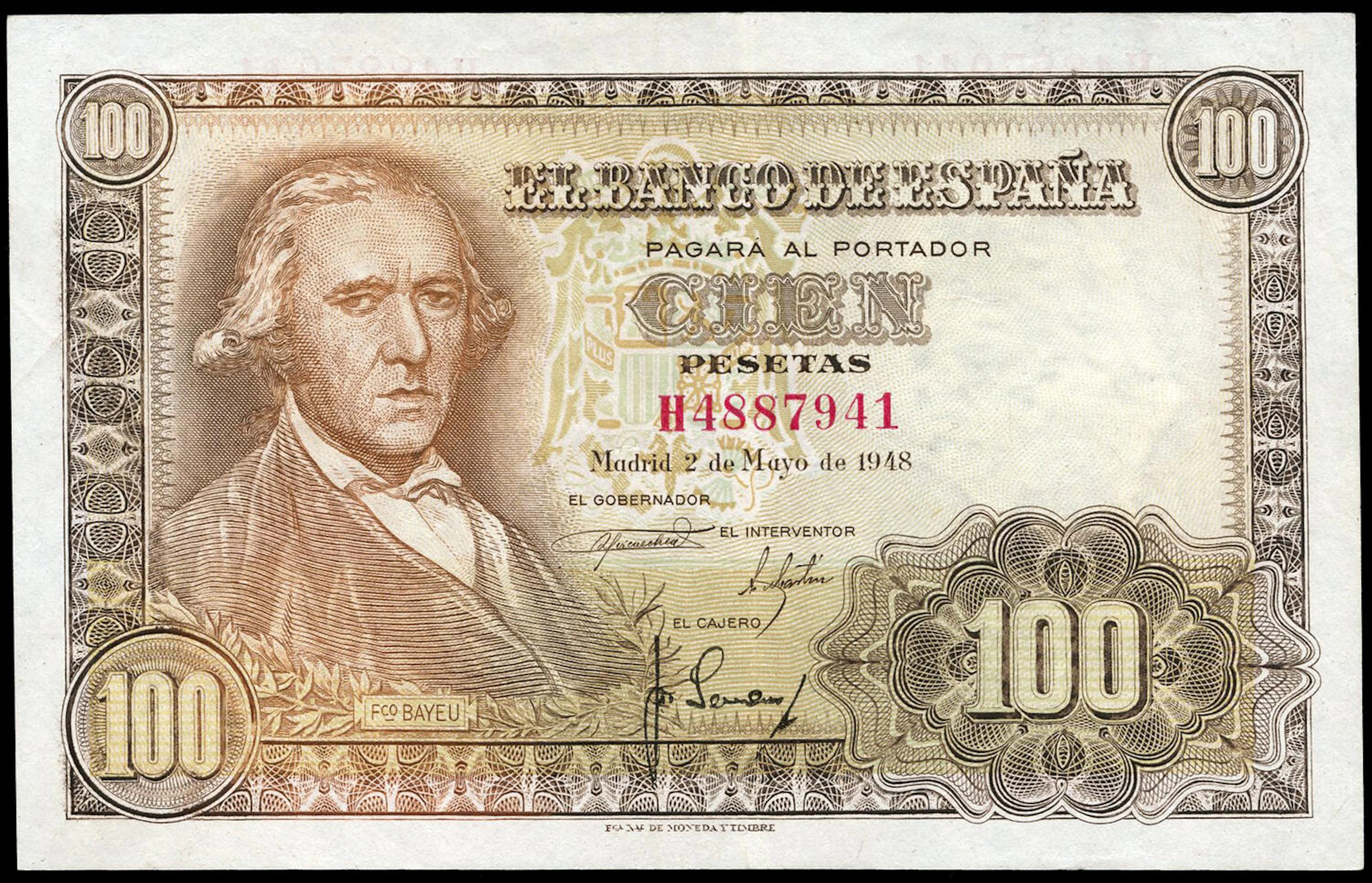 100 pesetas