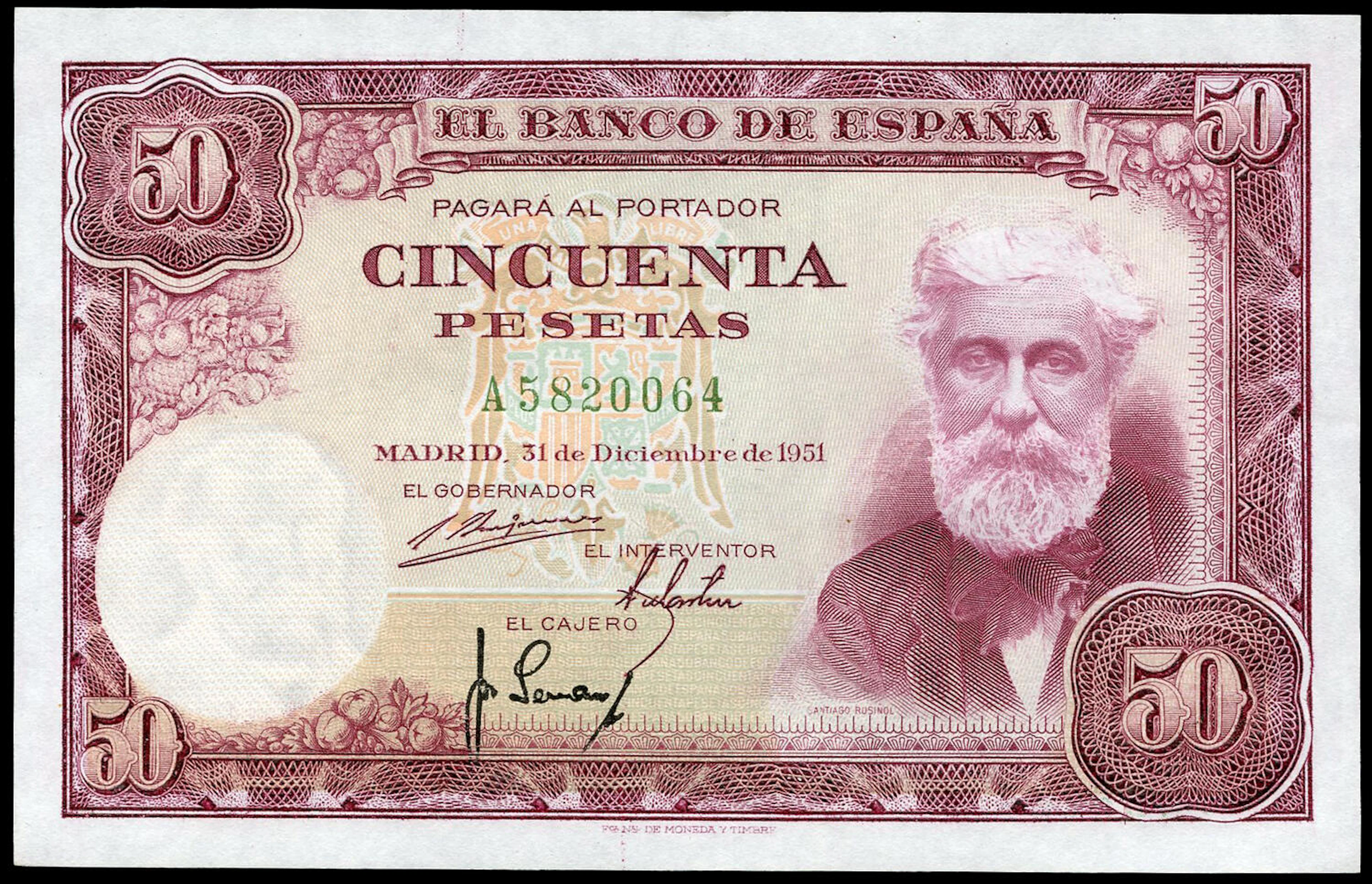 50 pesetas