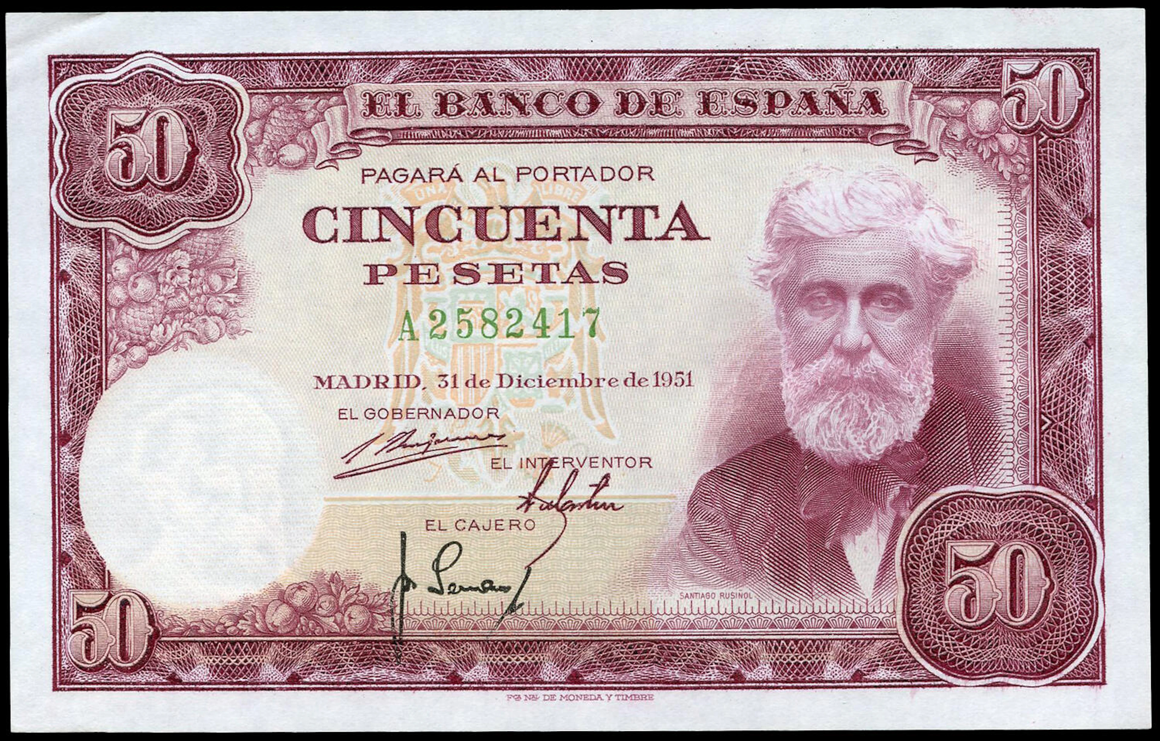 50 pesetas