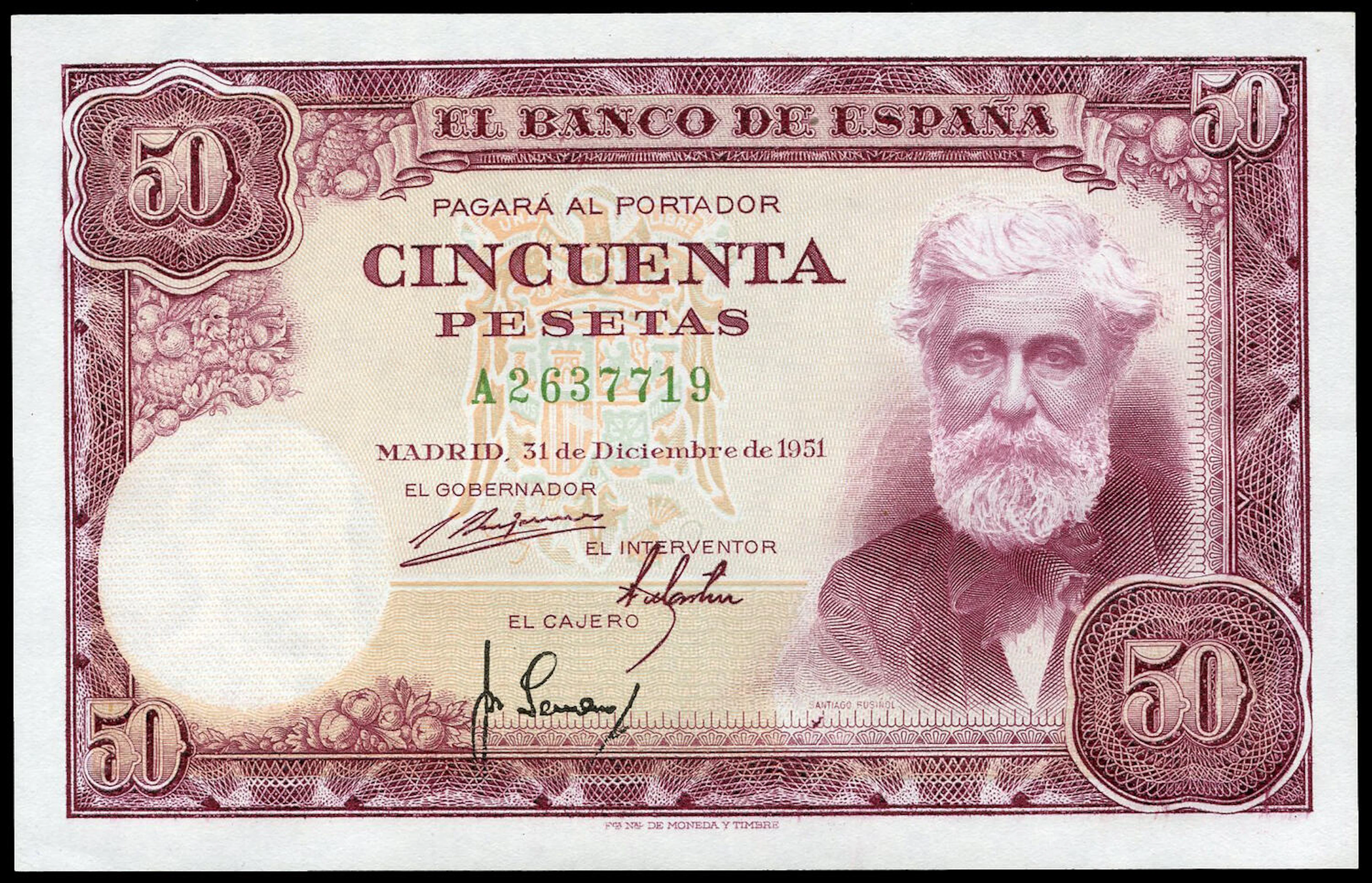 50 pesetas