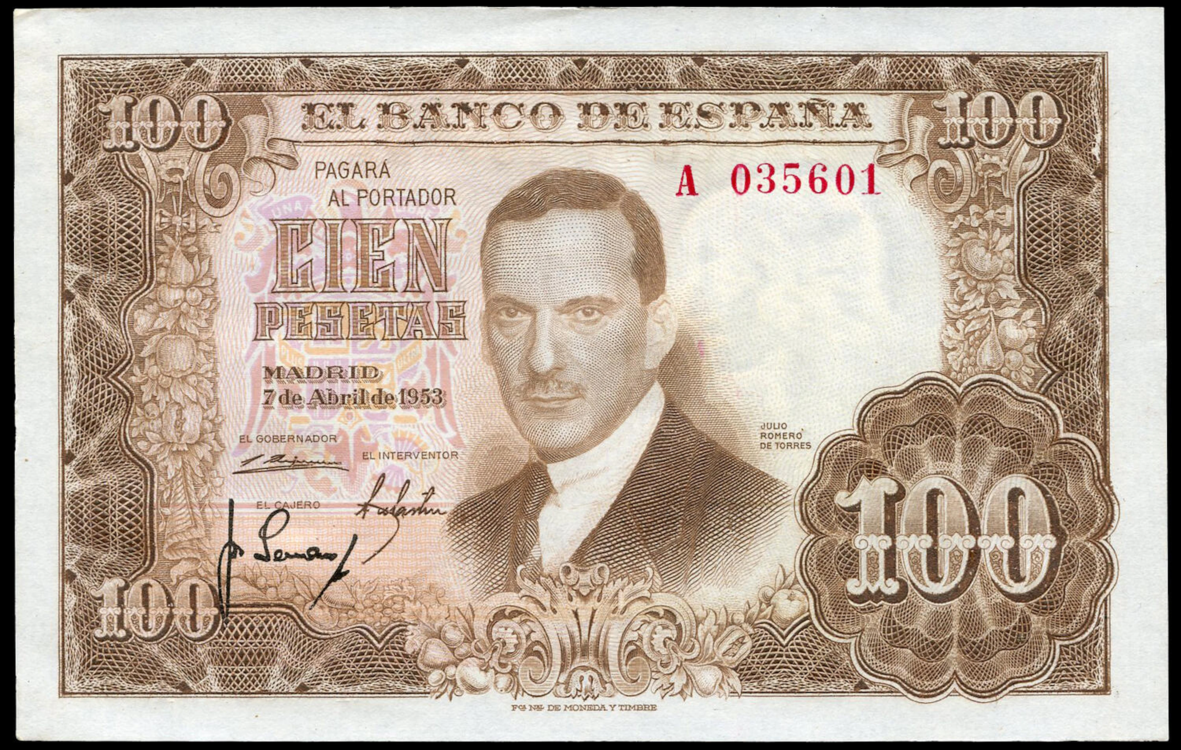 100 pesetas