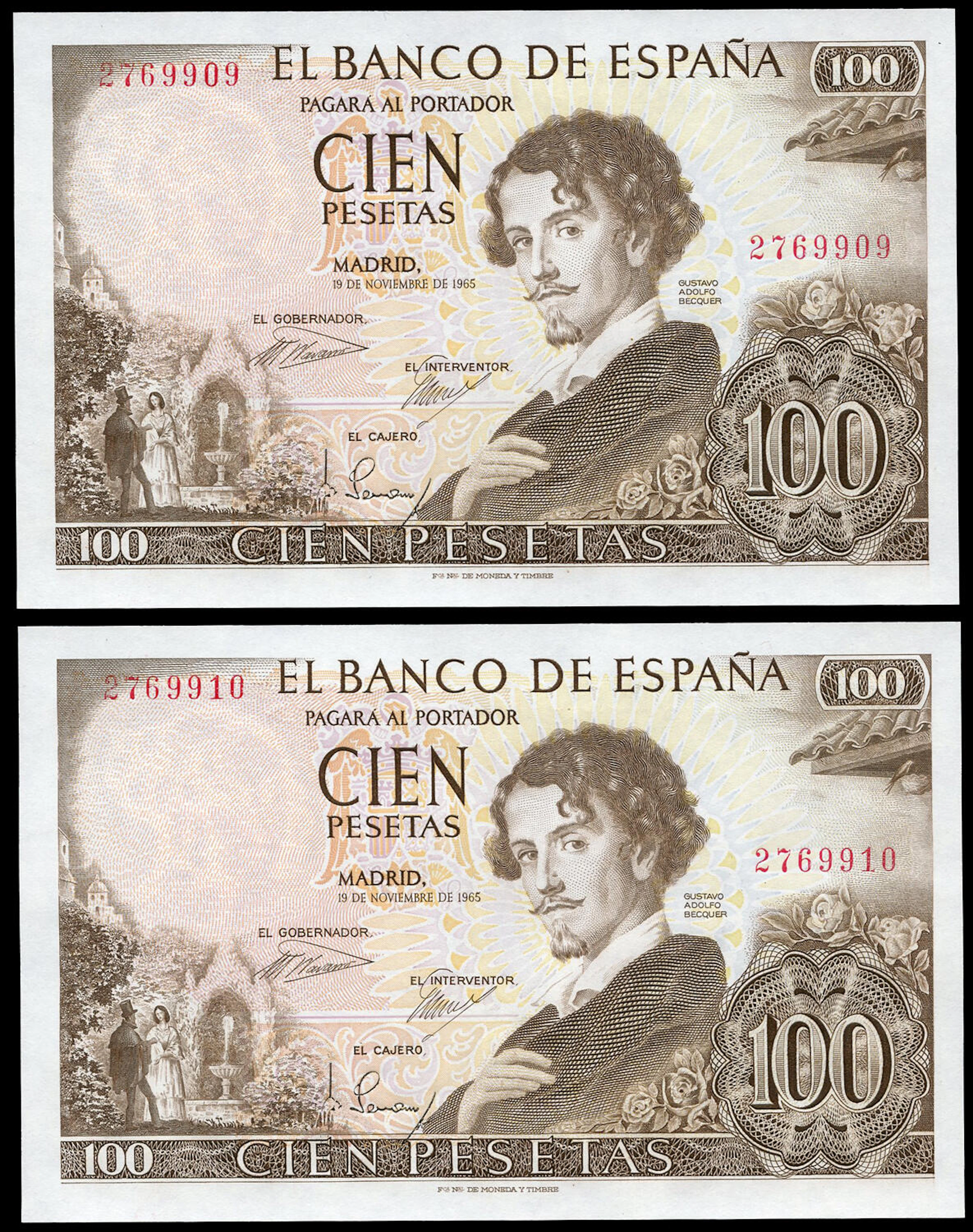 100 pesetas
