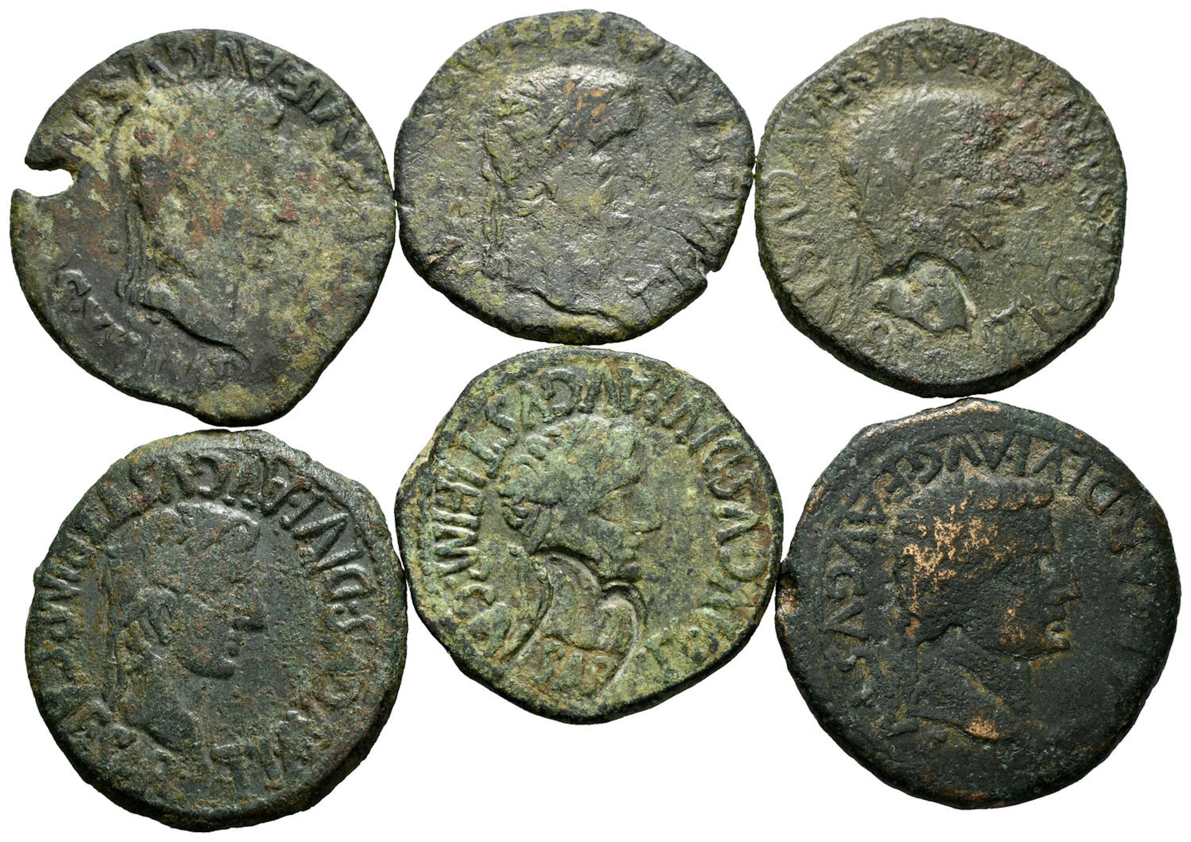 Lot of 6 Ibero Roman coins