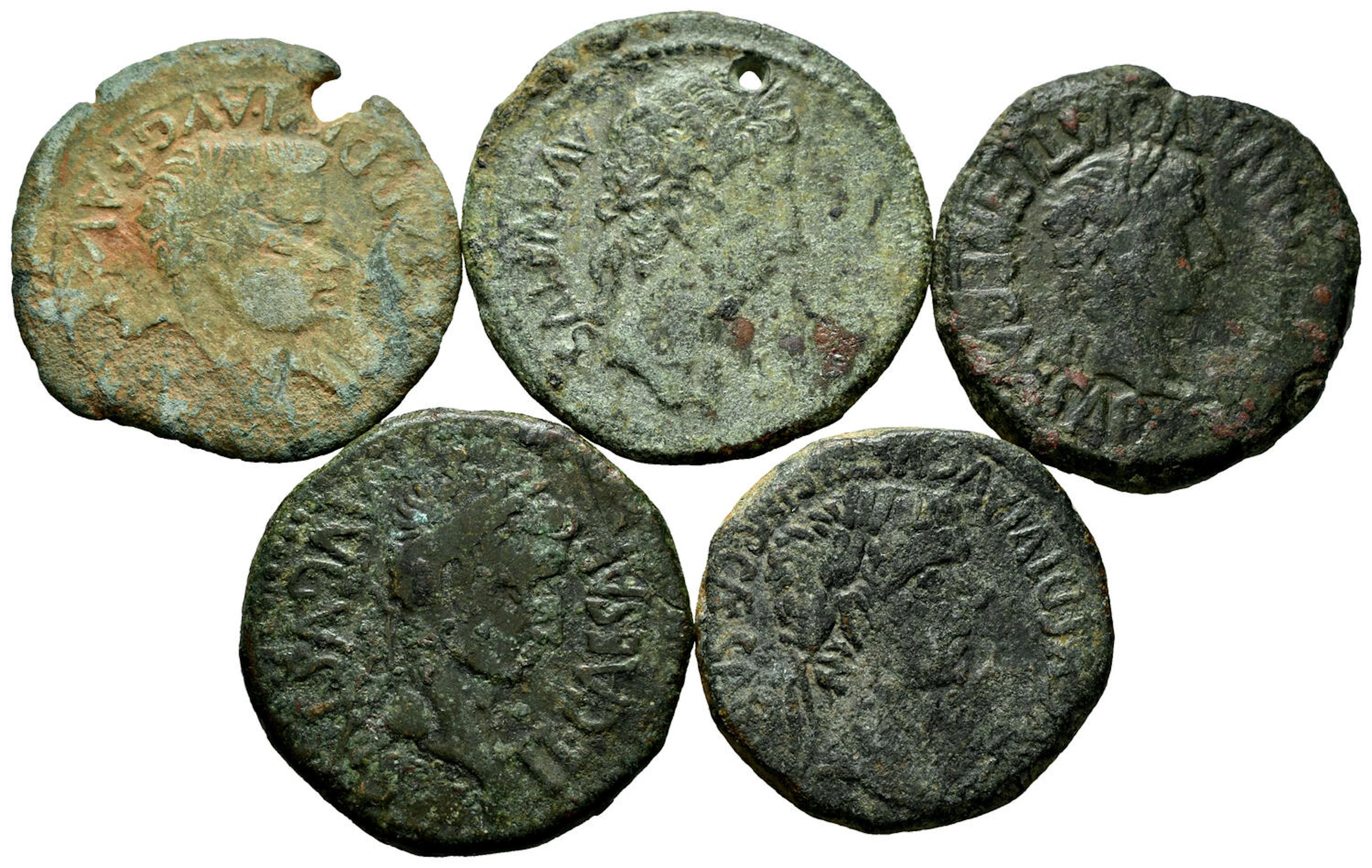 Lot of 5 Ibero Roman coins