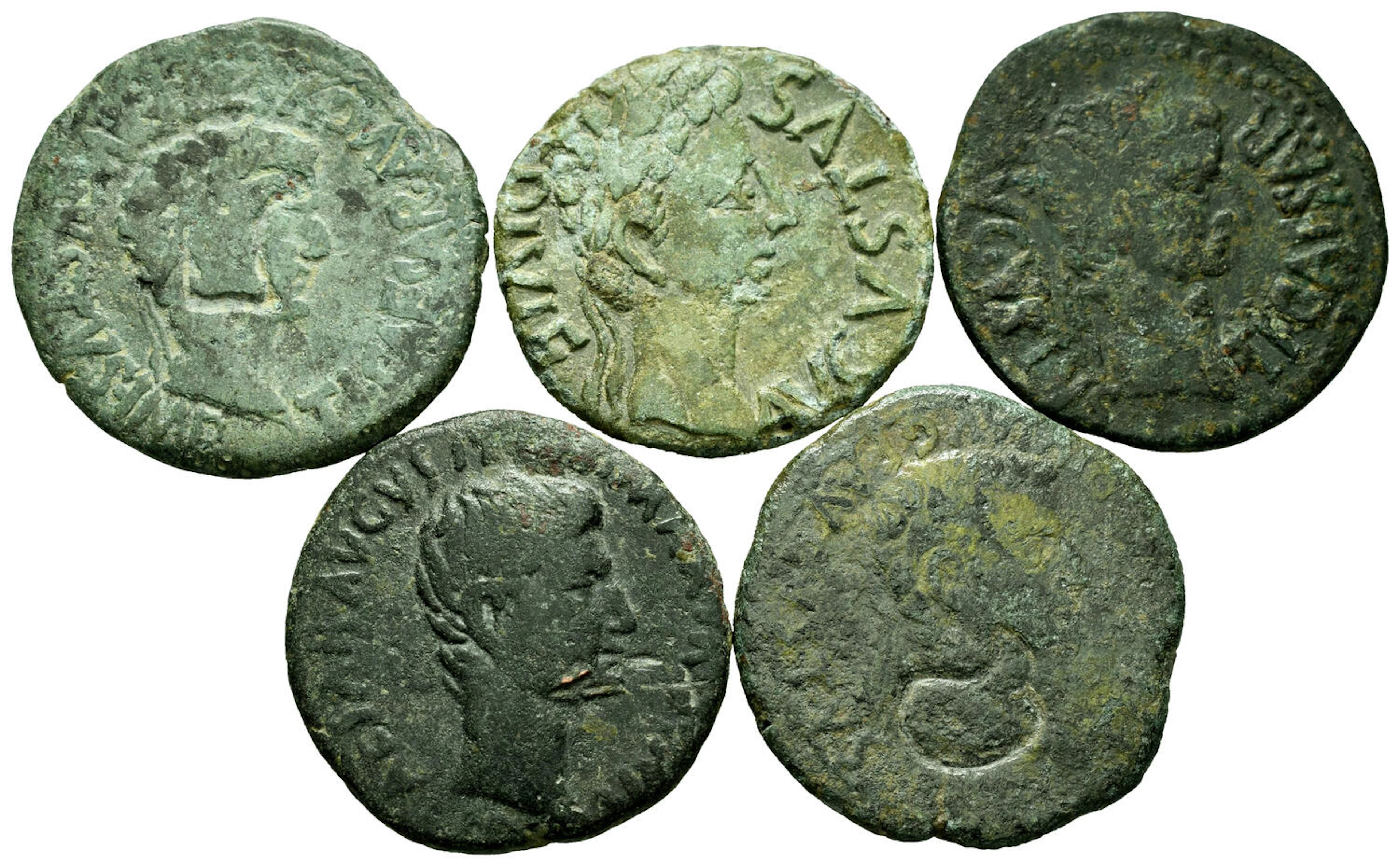 Lot of 5 Ibero Roman coins