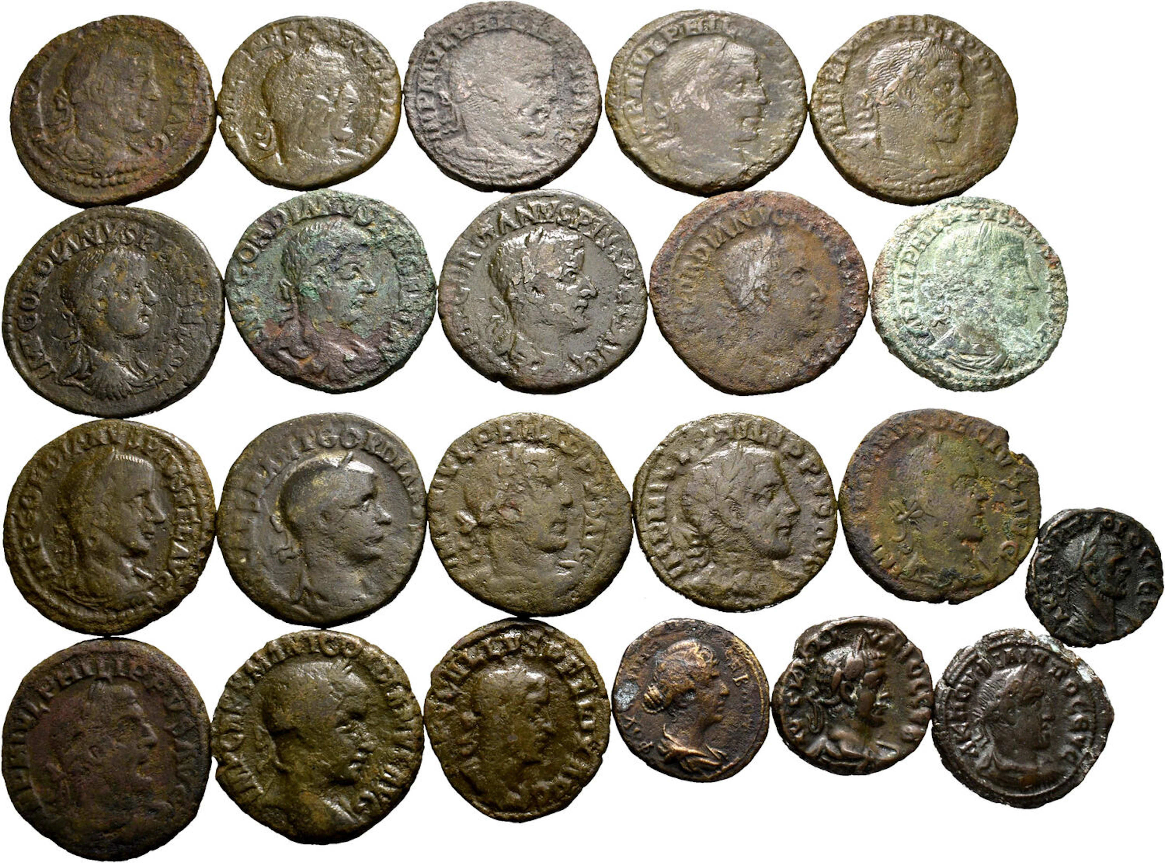 Lot of 22 Roman provincial coins