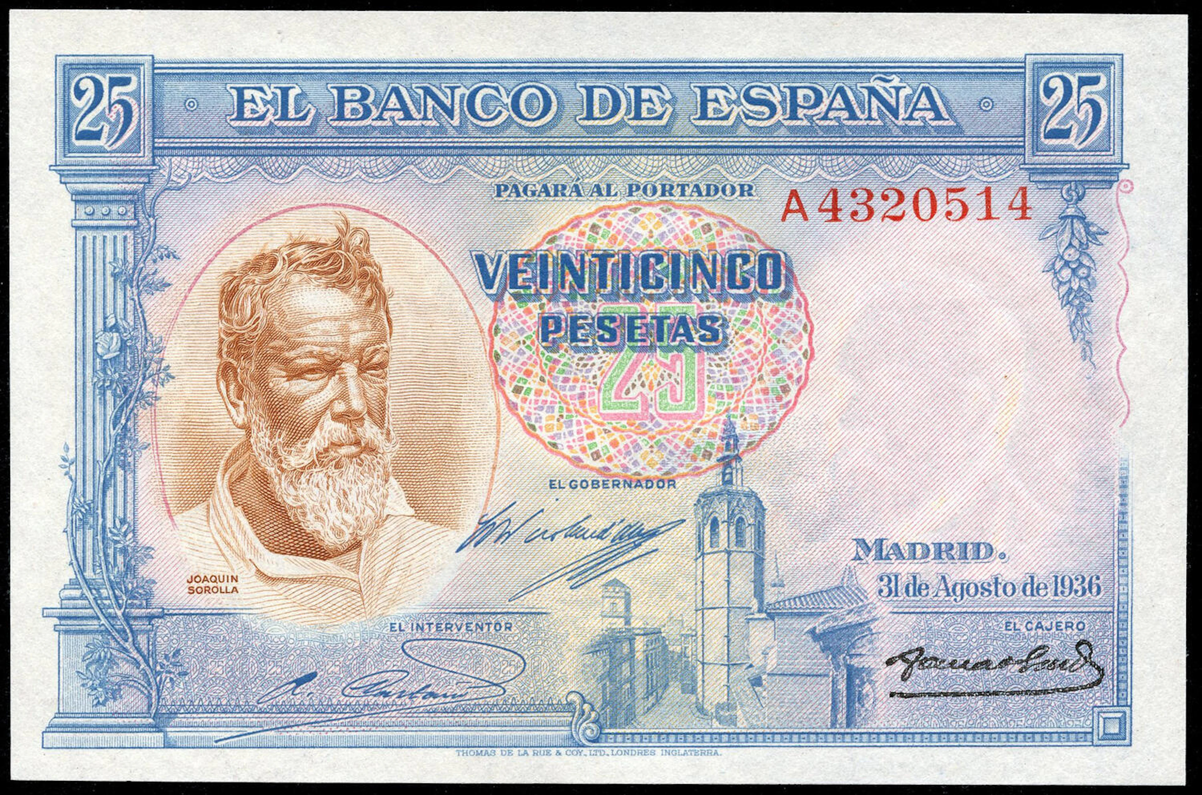 25 pesetas