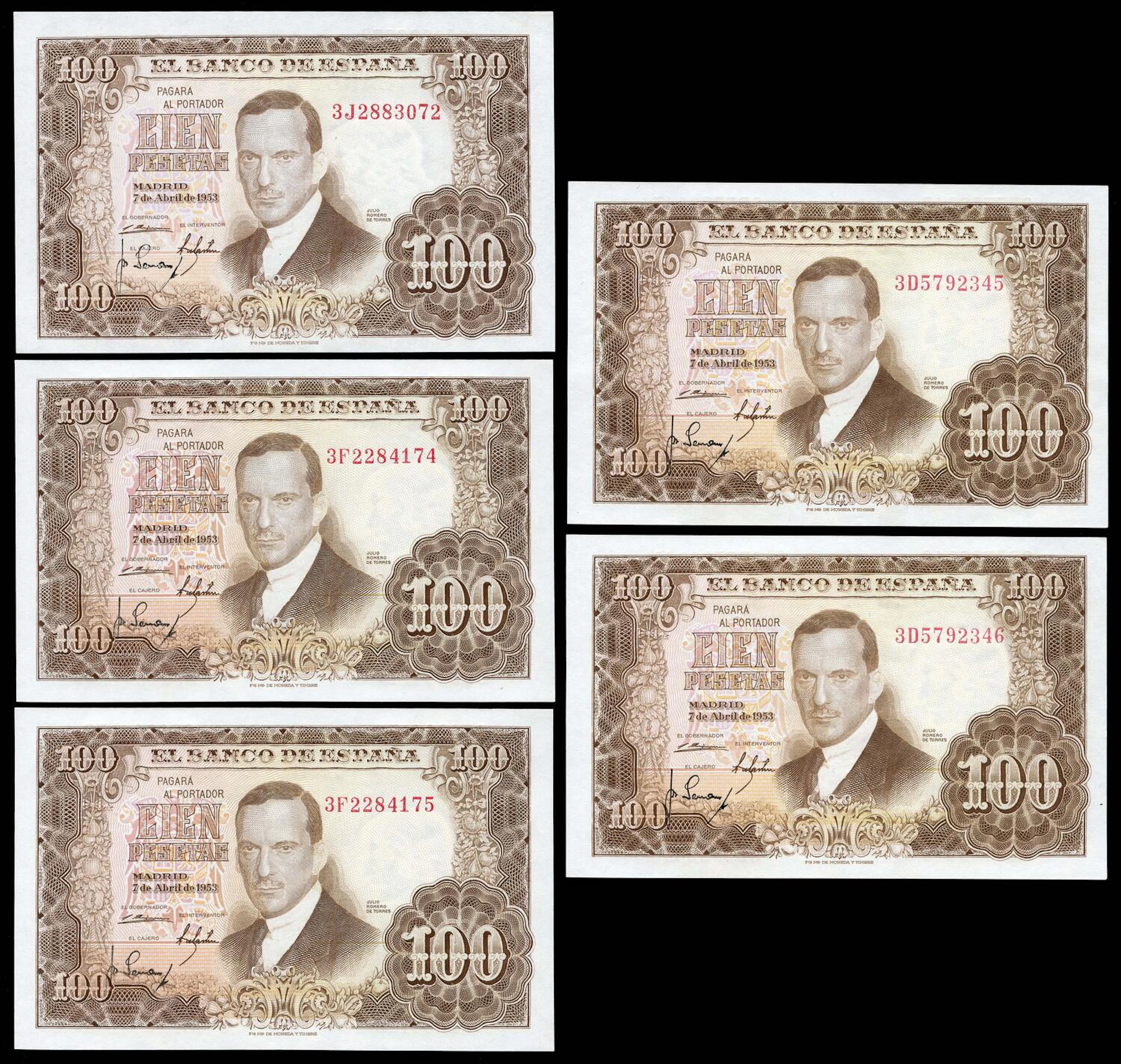 100 pesetas