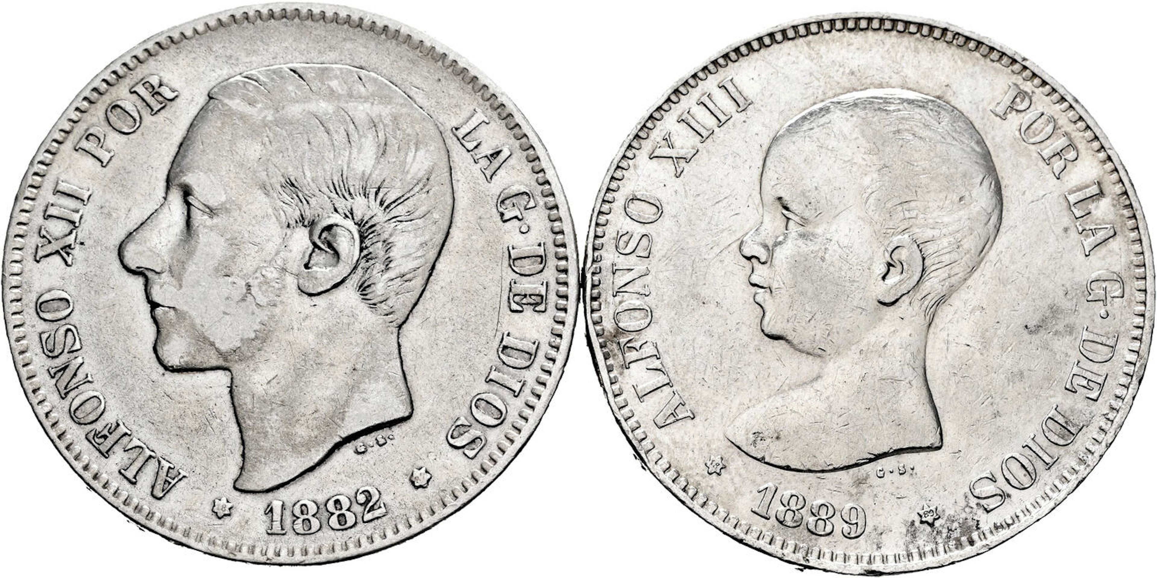 Lot of 2 coins of the Centenary of the Peseta