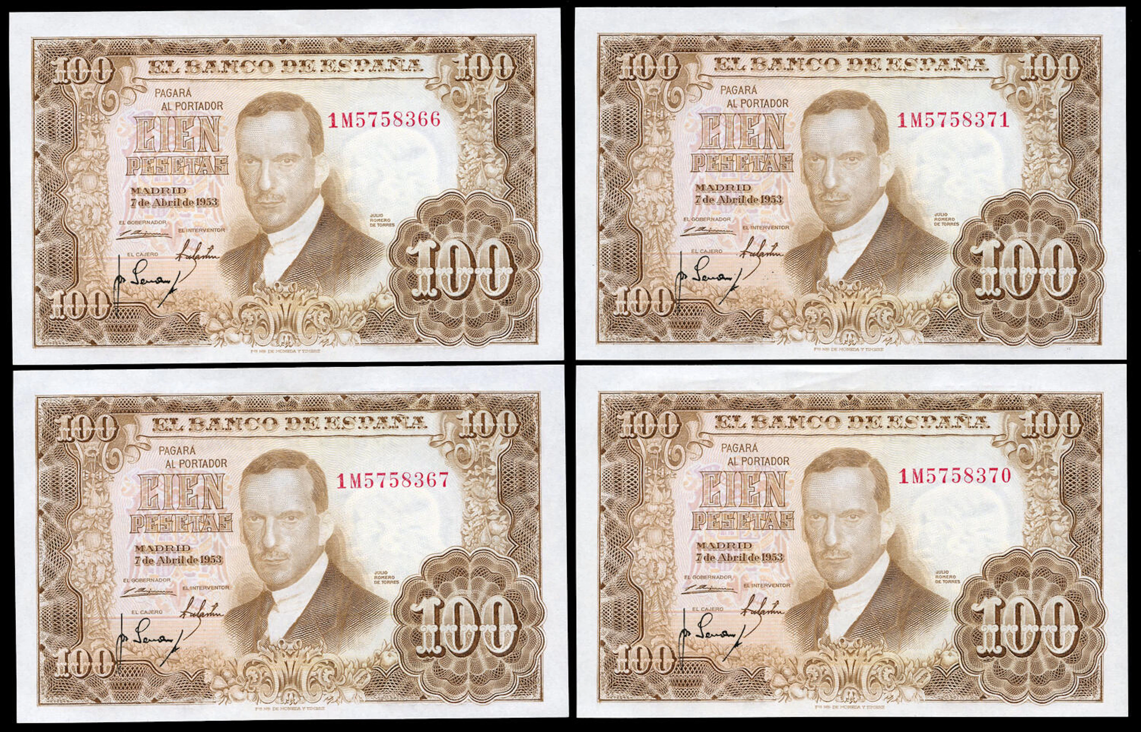 100 pesetas