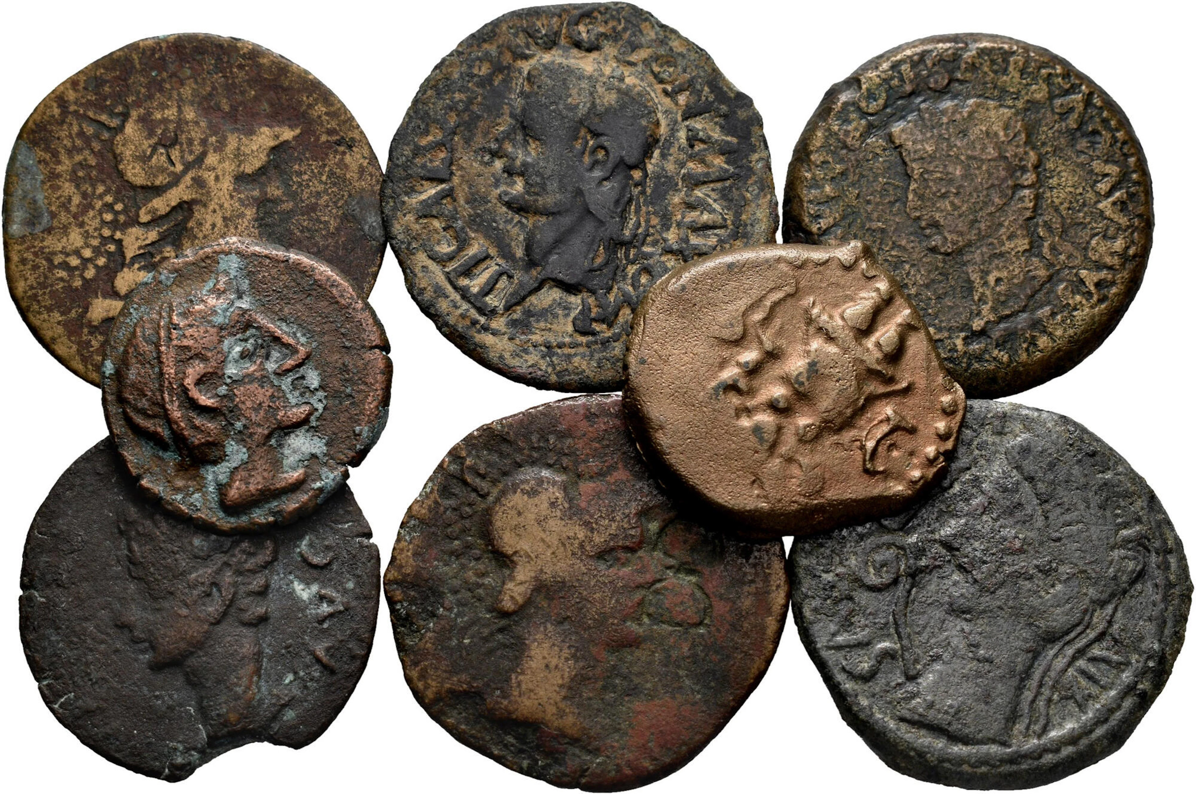 Lot of 8 coins from Hispania