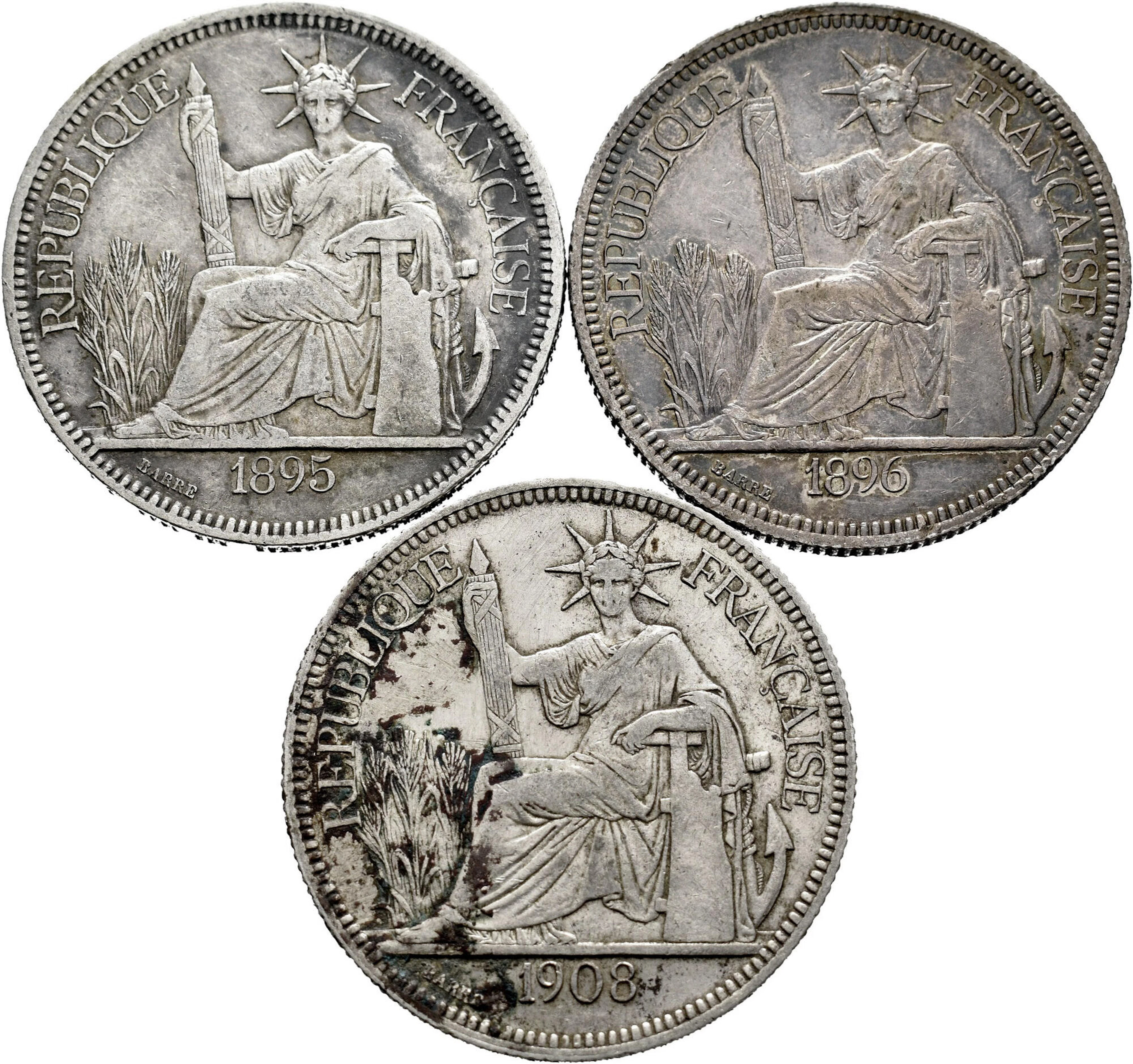 Lot of 3 coins from French Indo-Chine
