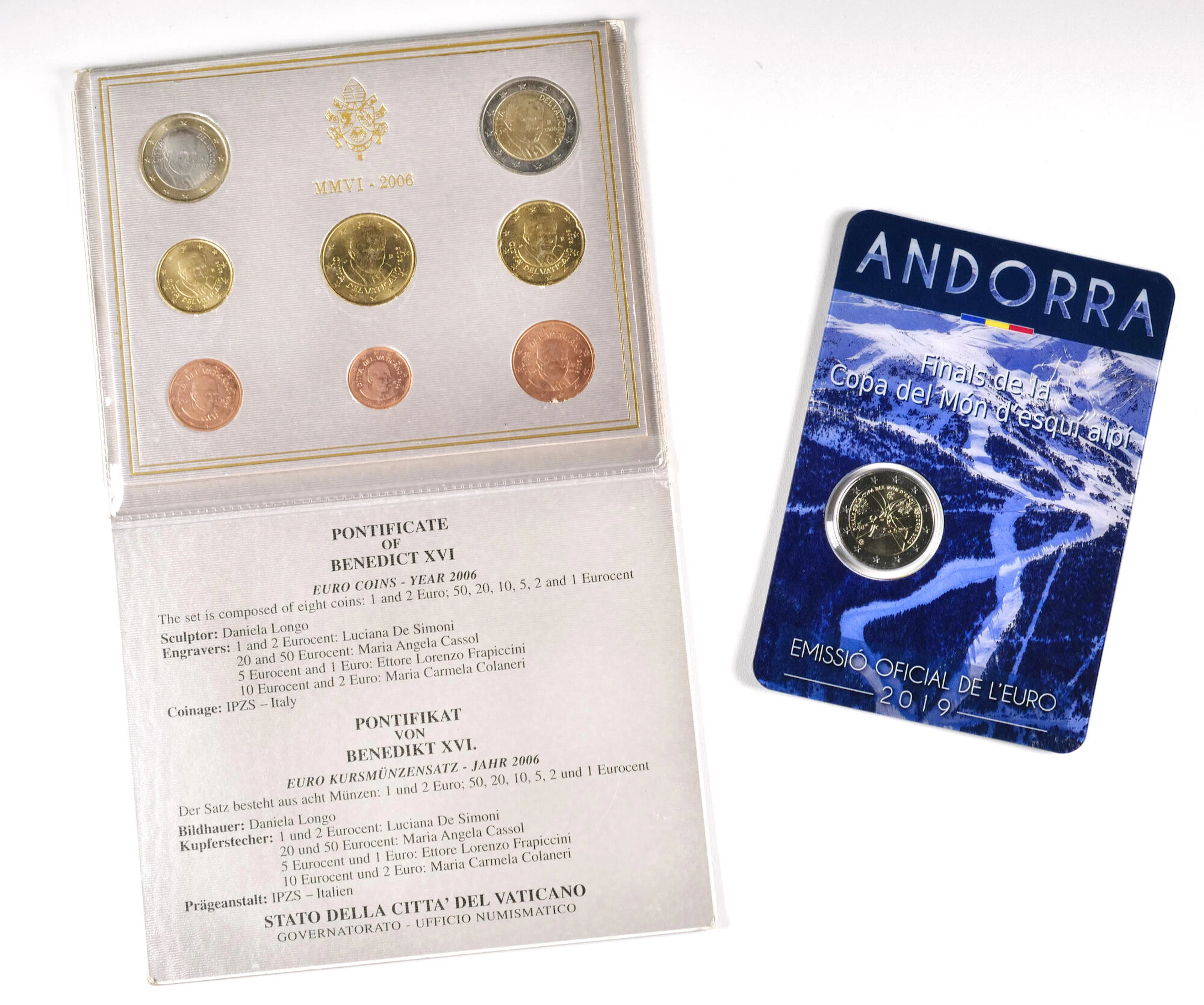 Lot composed by Vatican 2006 official euro set
