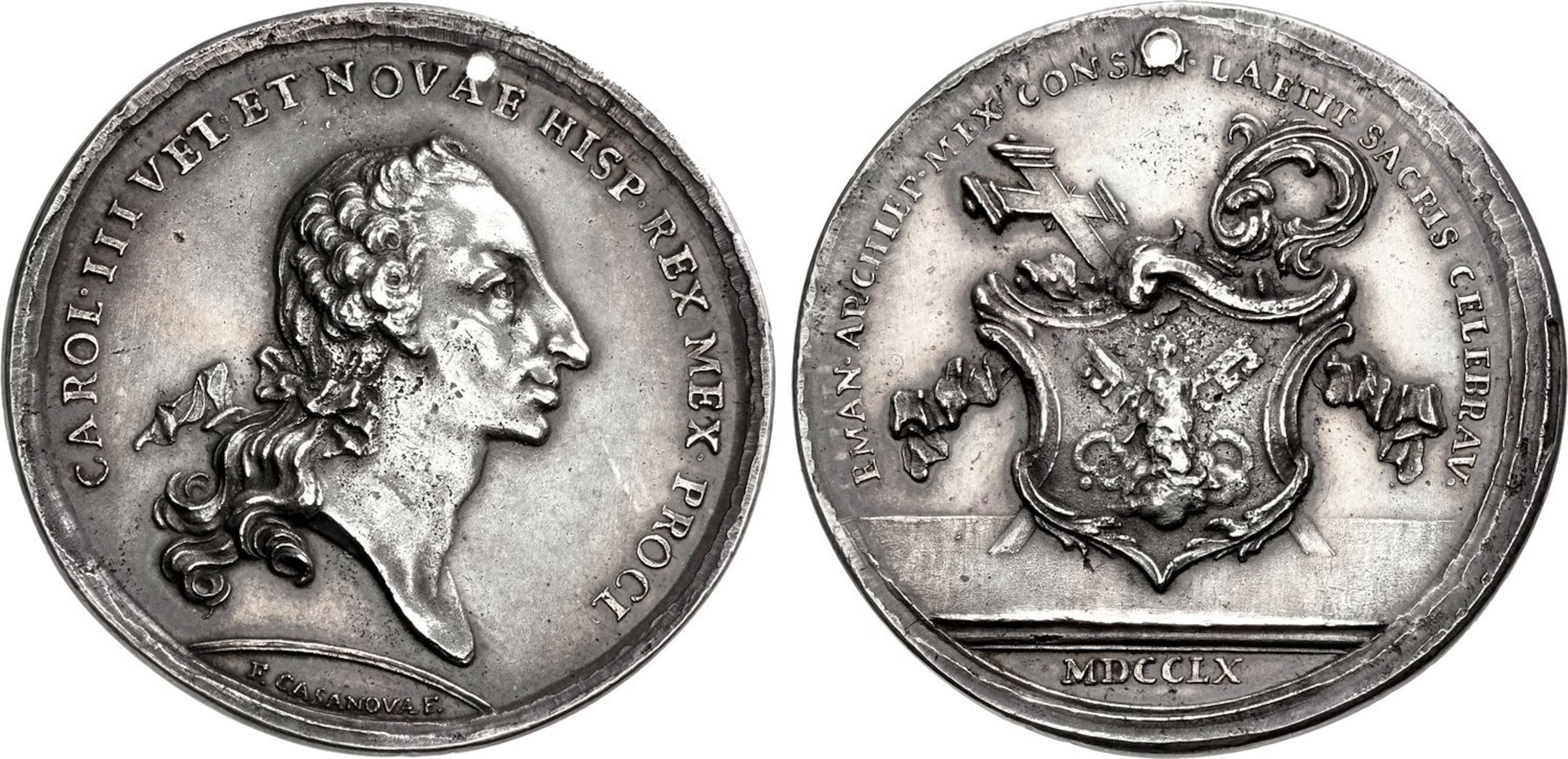 MEXICO, Colonial. Carlos III.