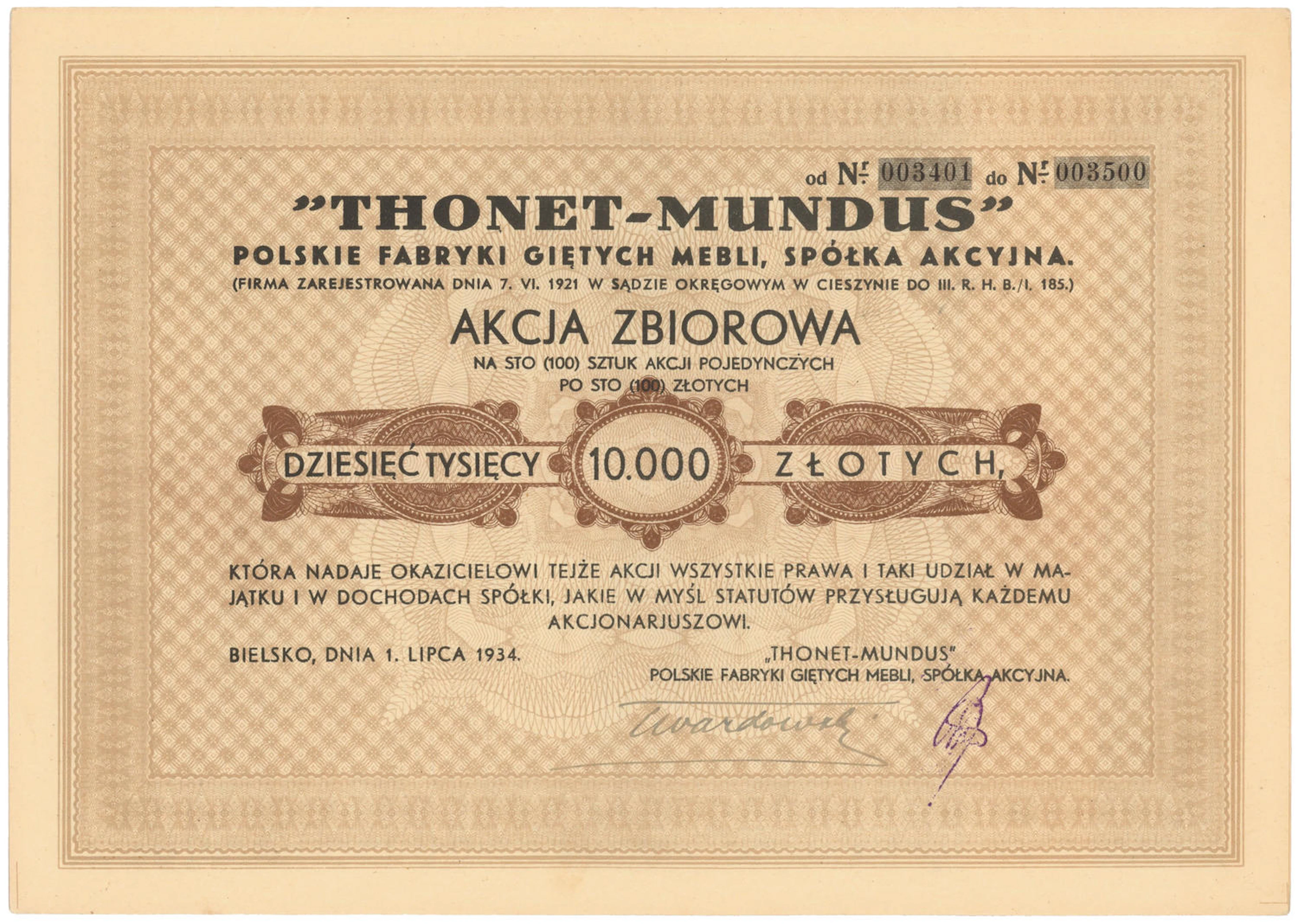 THONET-MUNDUS Polskie Fabryki Giętych Mebli