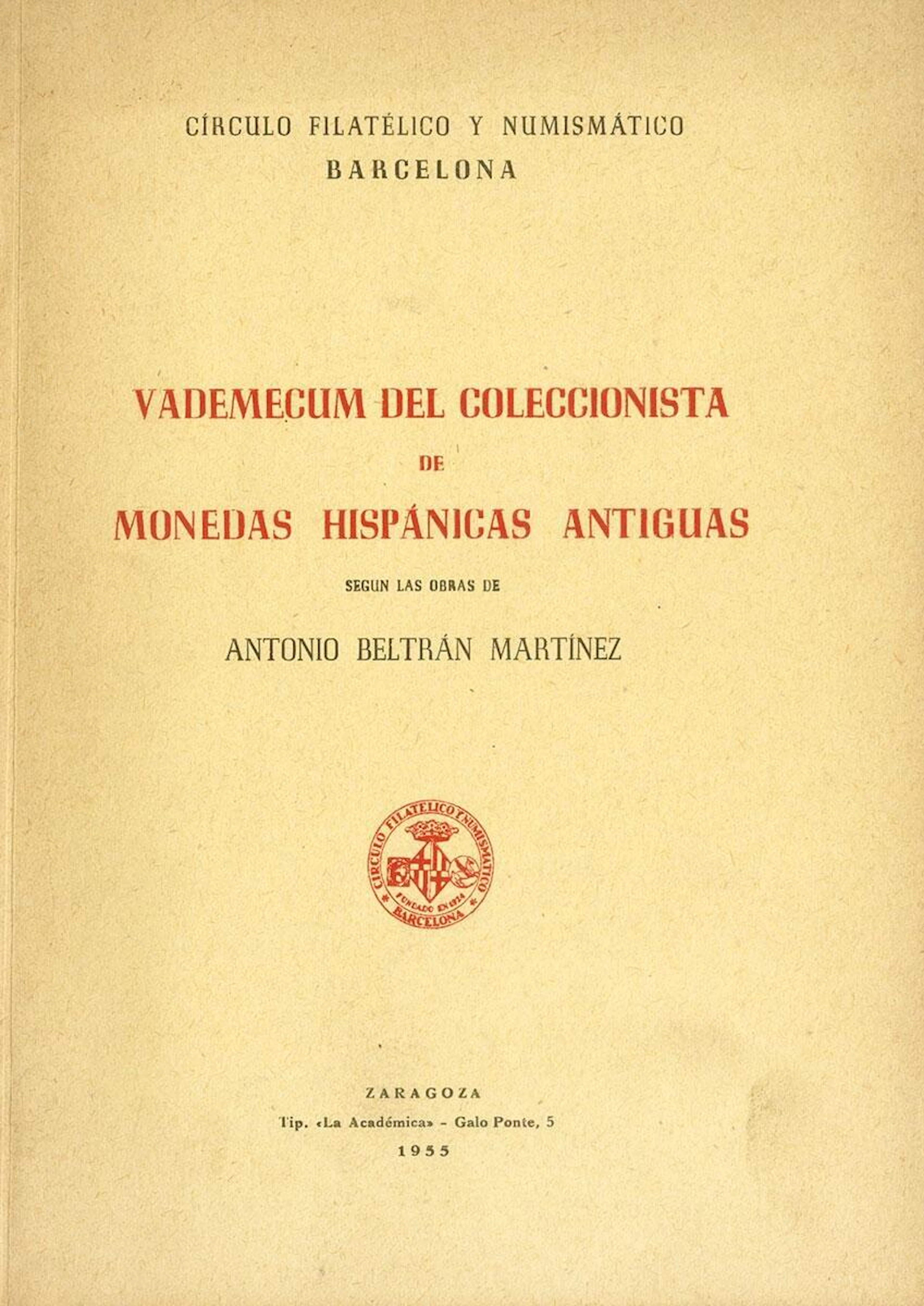 VADEMÉCUM DEL COLECCIONISTA DE MONEDAS HISPÁNICAS ANTIGUAS