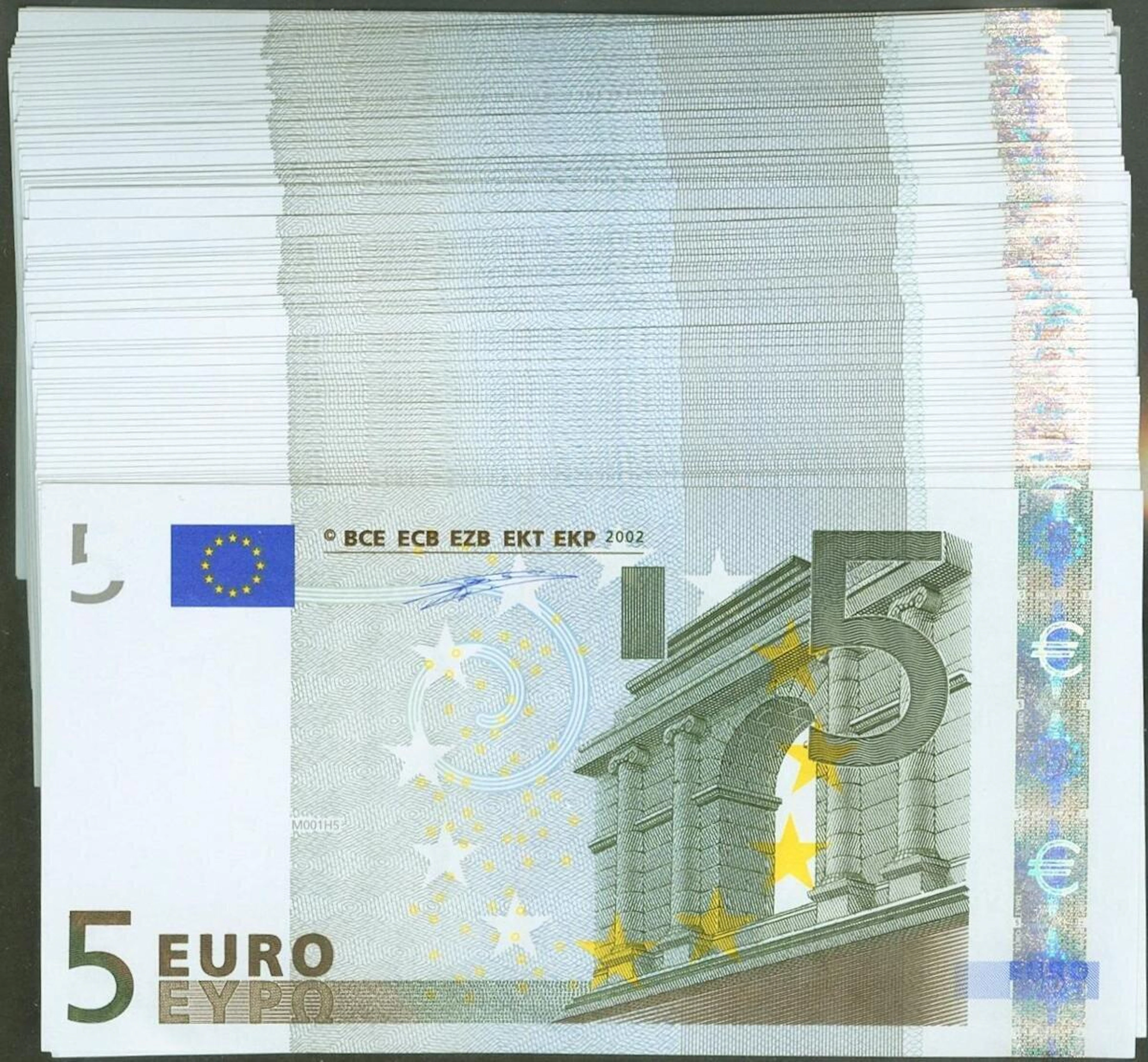 Conjunto de 78 Billetes de 5 Euros todos ellos correlativos