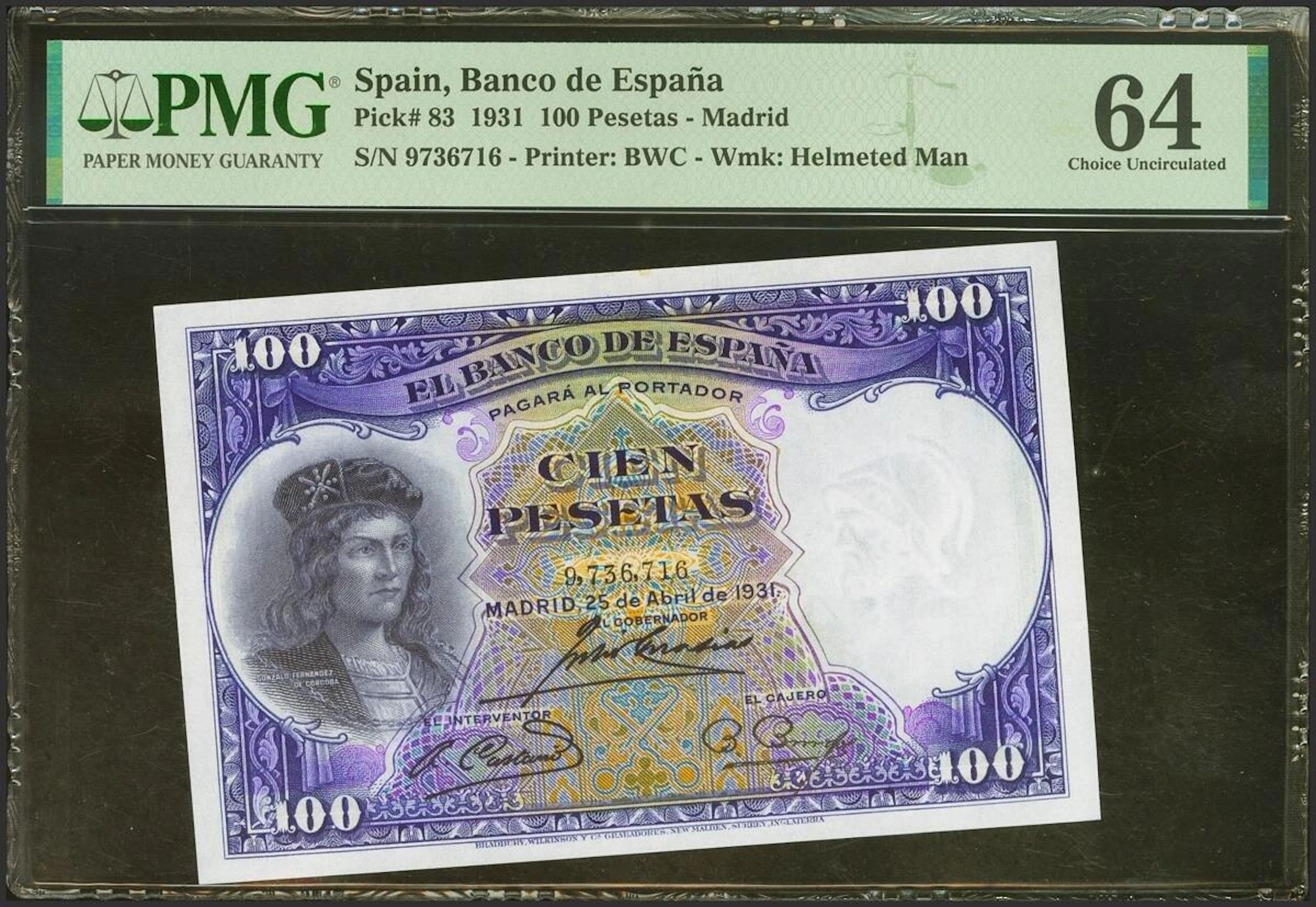 100 Pesetas