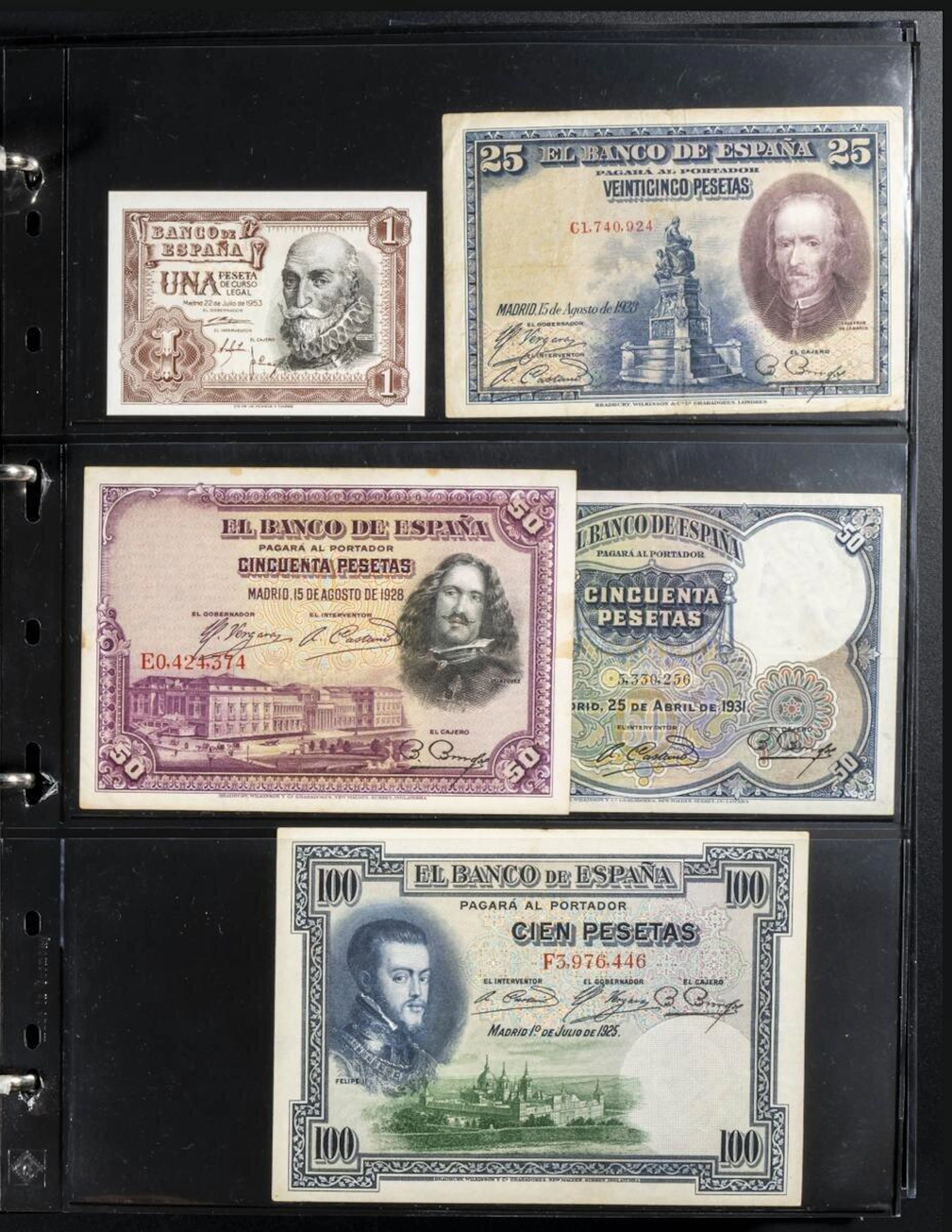 Espectacular y precioso conjunto de cientos de billetes...
