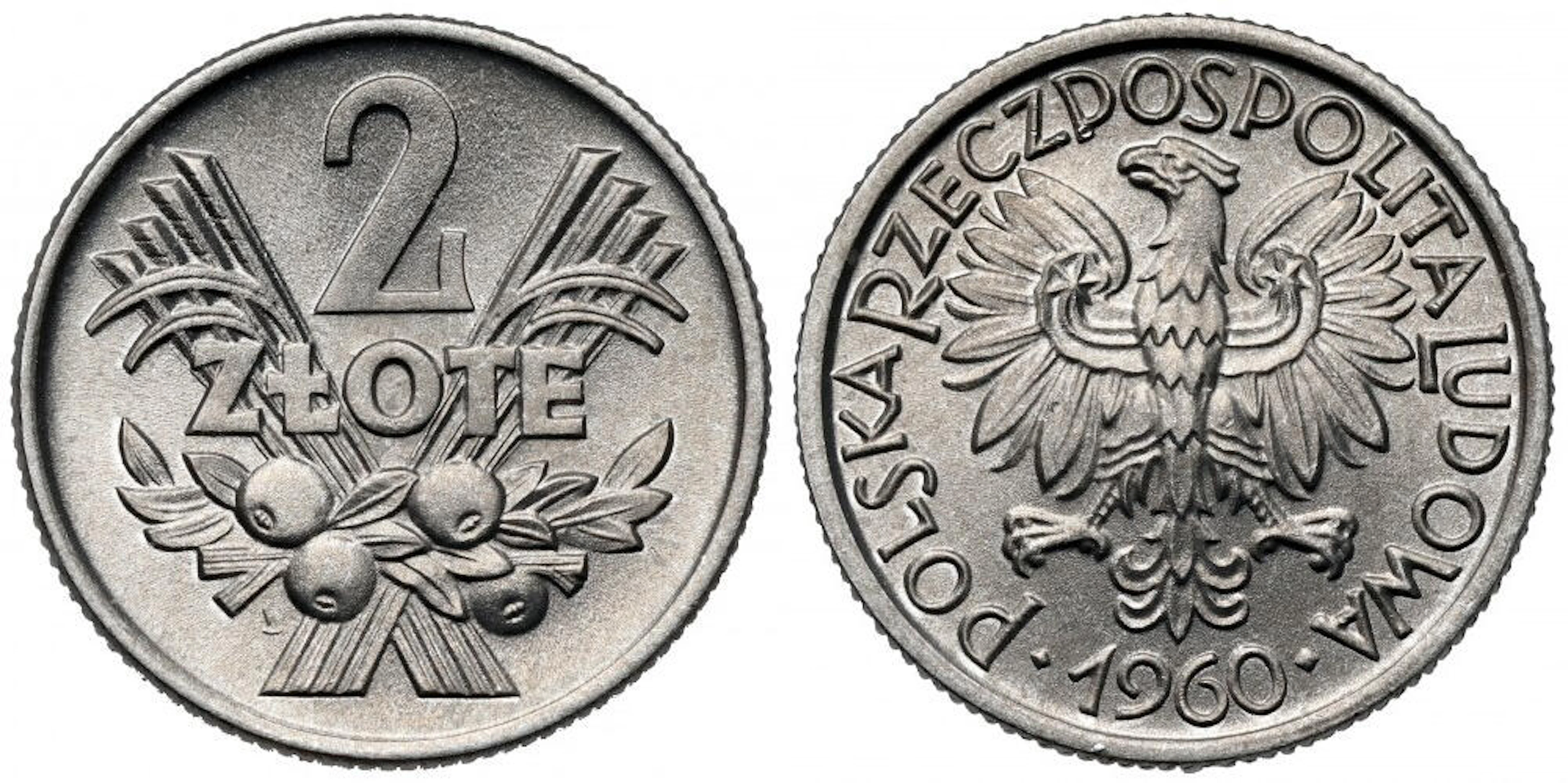 2 złote 1960 Jagody