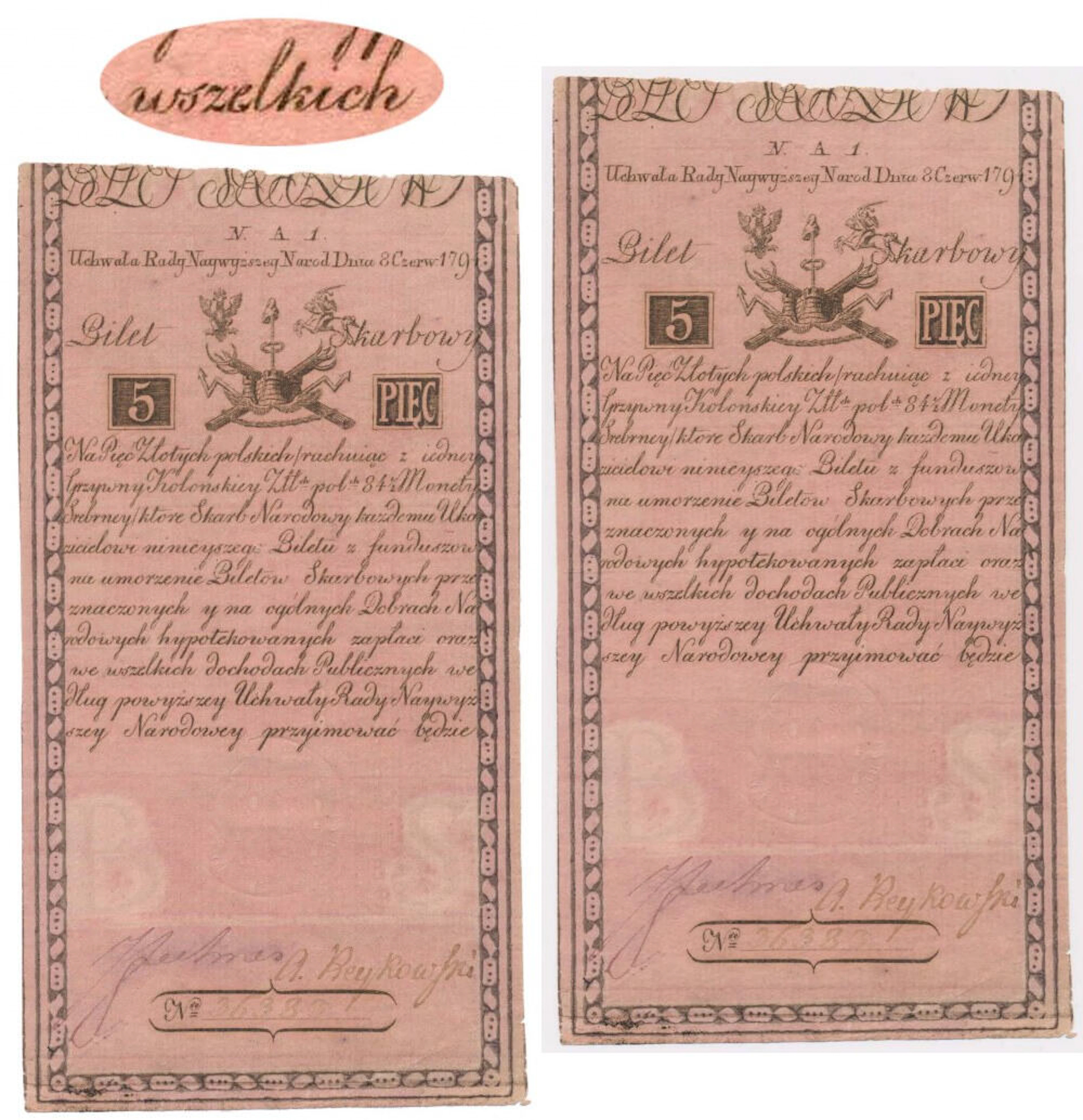 5 złotych 1794 - N.A 1
