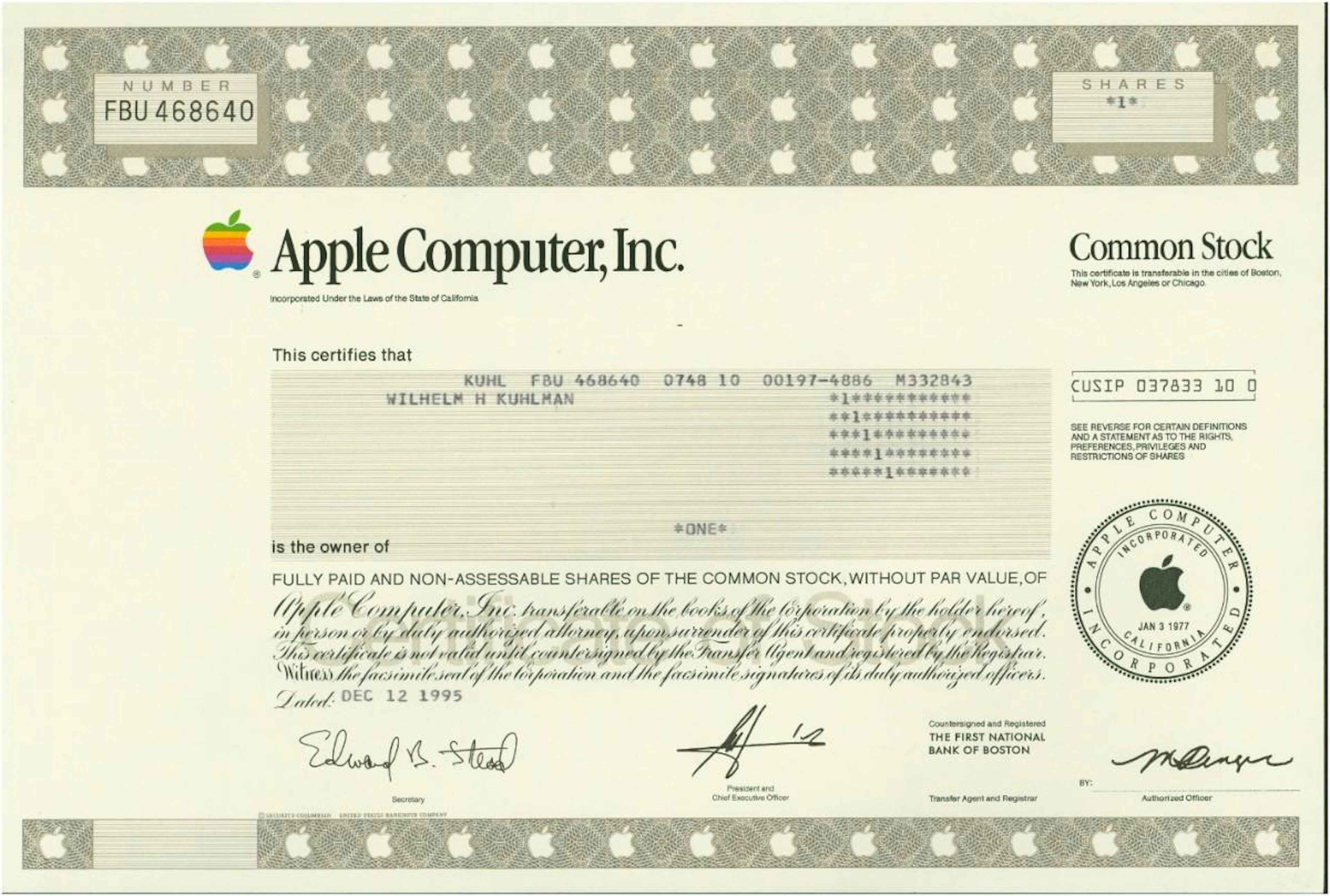 USA. Apple Computer, Inc.