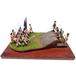 Bunker's Hill 1775 the Royal Welch Fusiliers advance