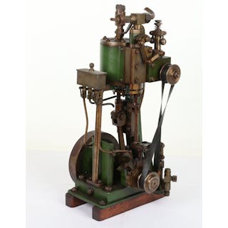 A single cylinder vertical steam engine