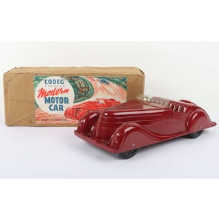Rare boxed red Bakelite Codeg Armstrong Siddeley ‘Modern Motor Car