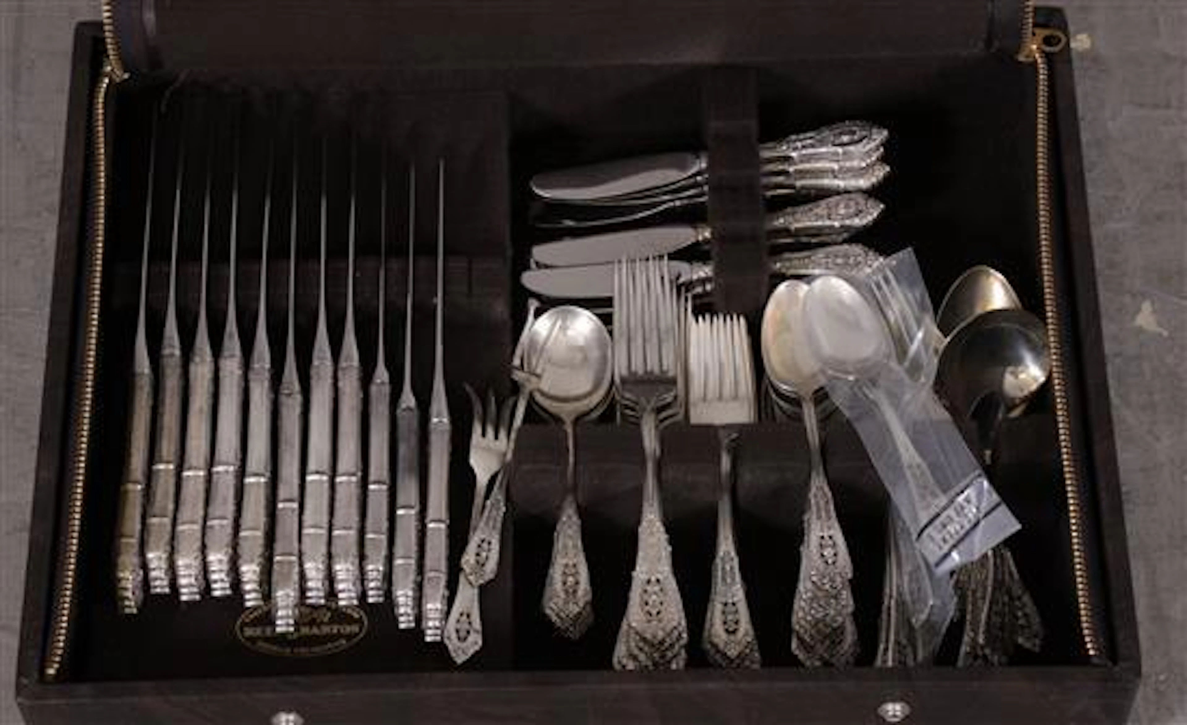 79 PIECES WALLACE STERLING SILVER FLATWARE SET...