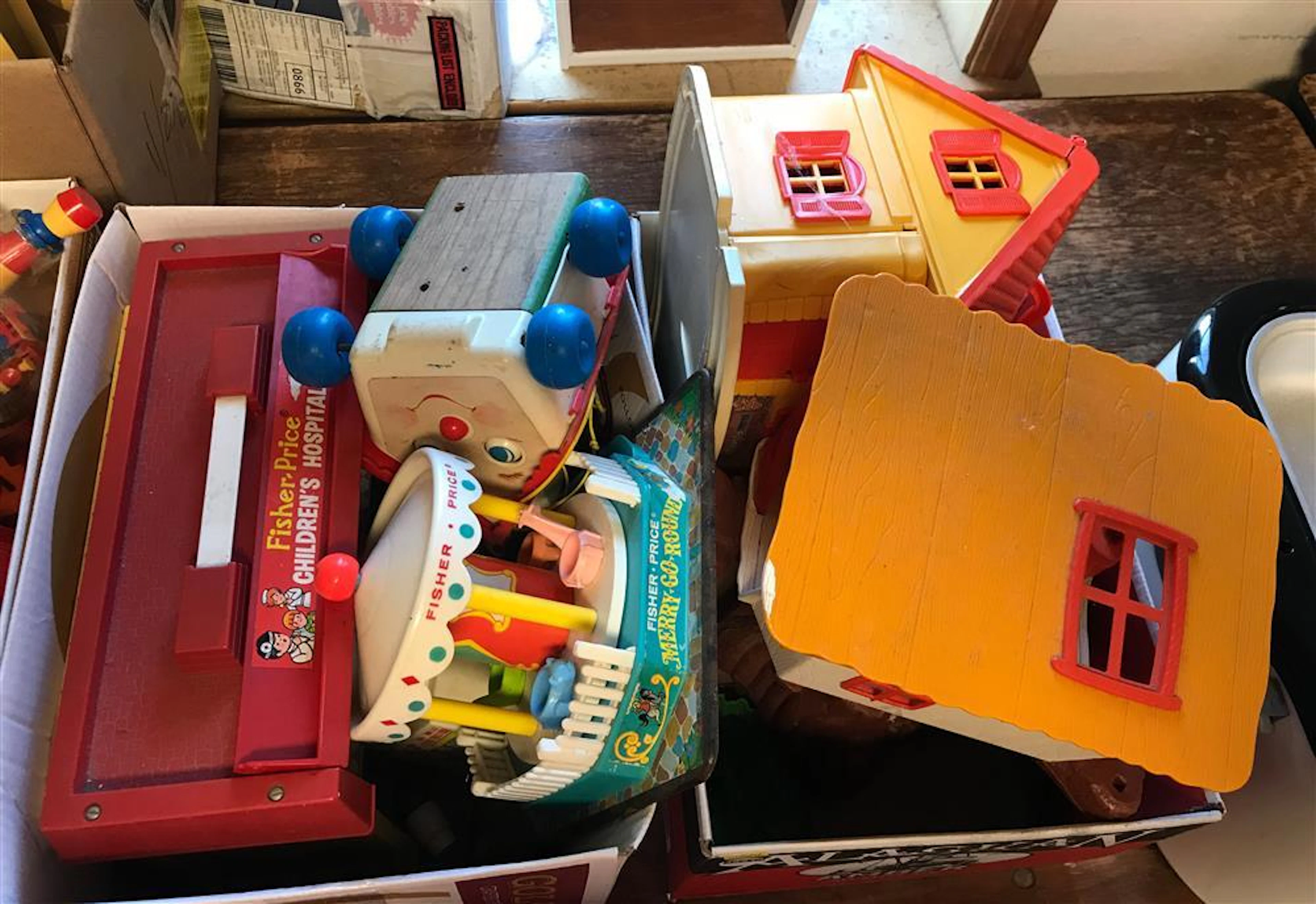 2 BL OF FISHER PRICE TOYS