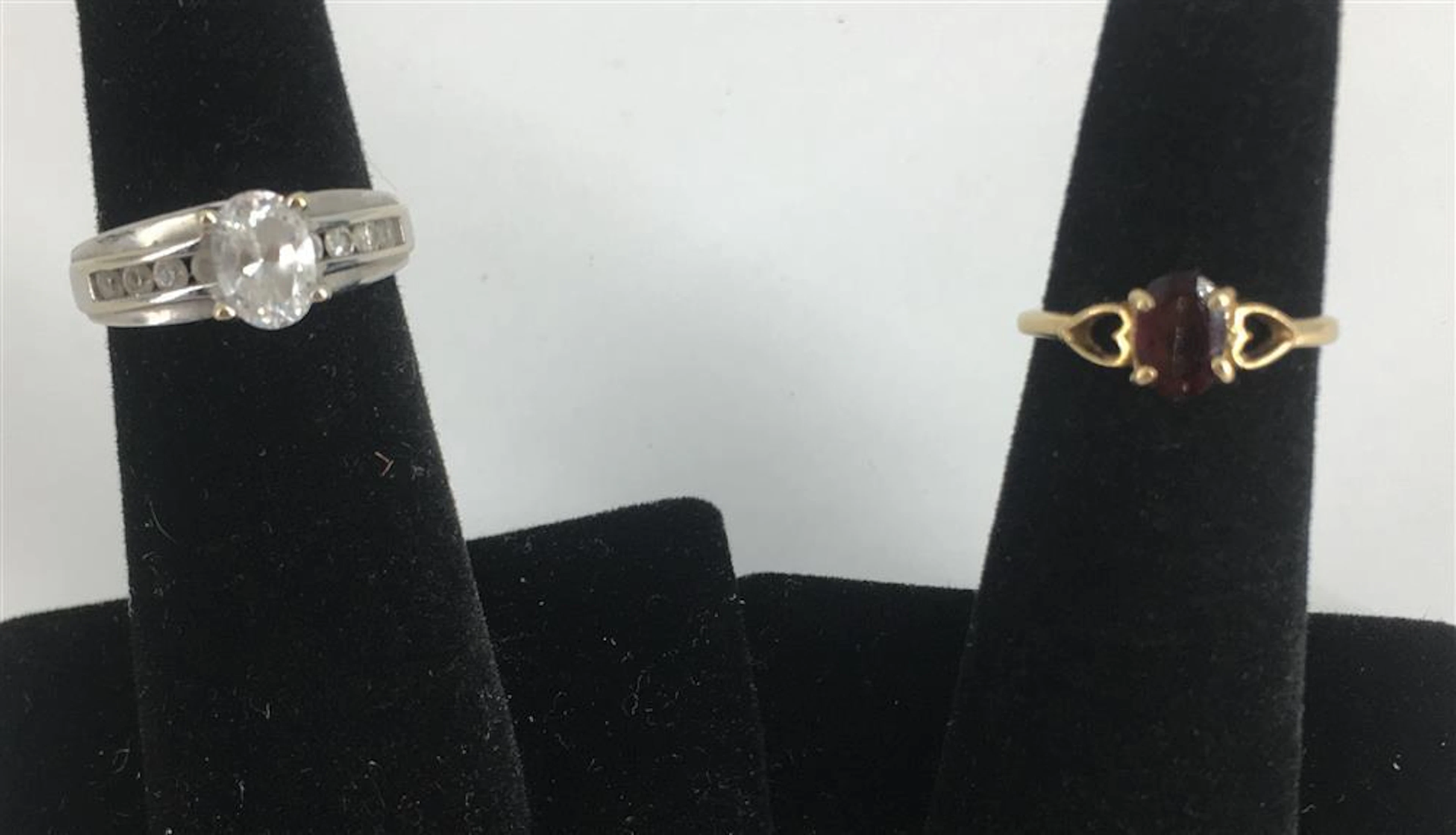 TWO 14KT GOLD RINGS