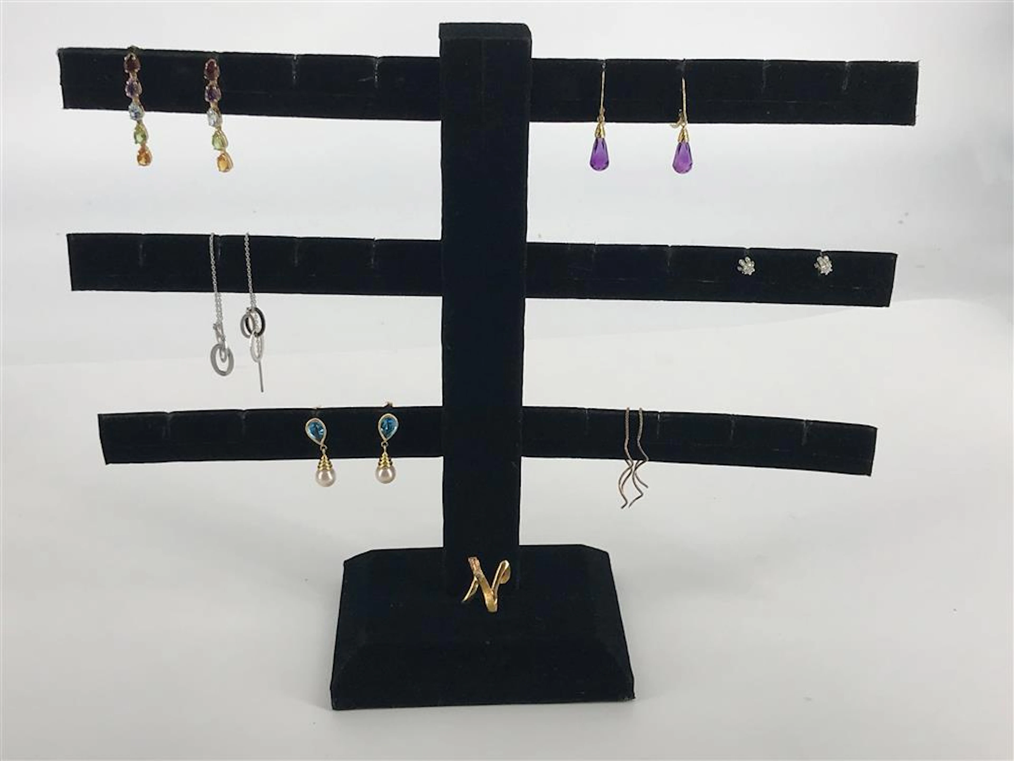 GOLD AND SILVER TONE EARRINGS